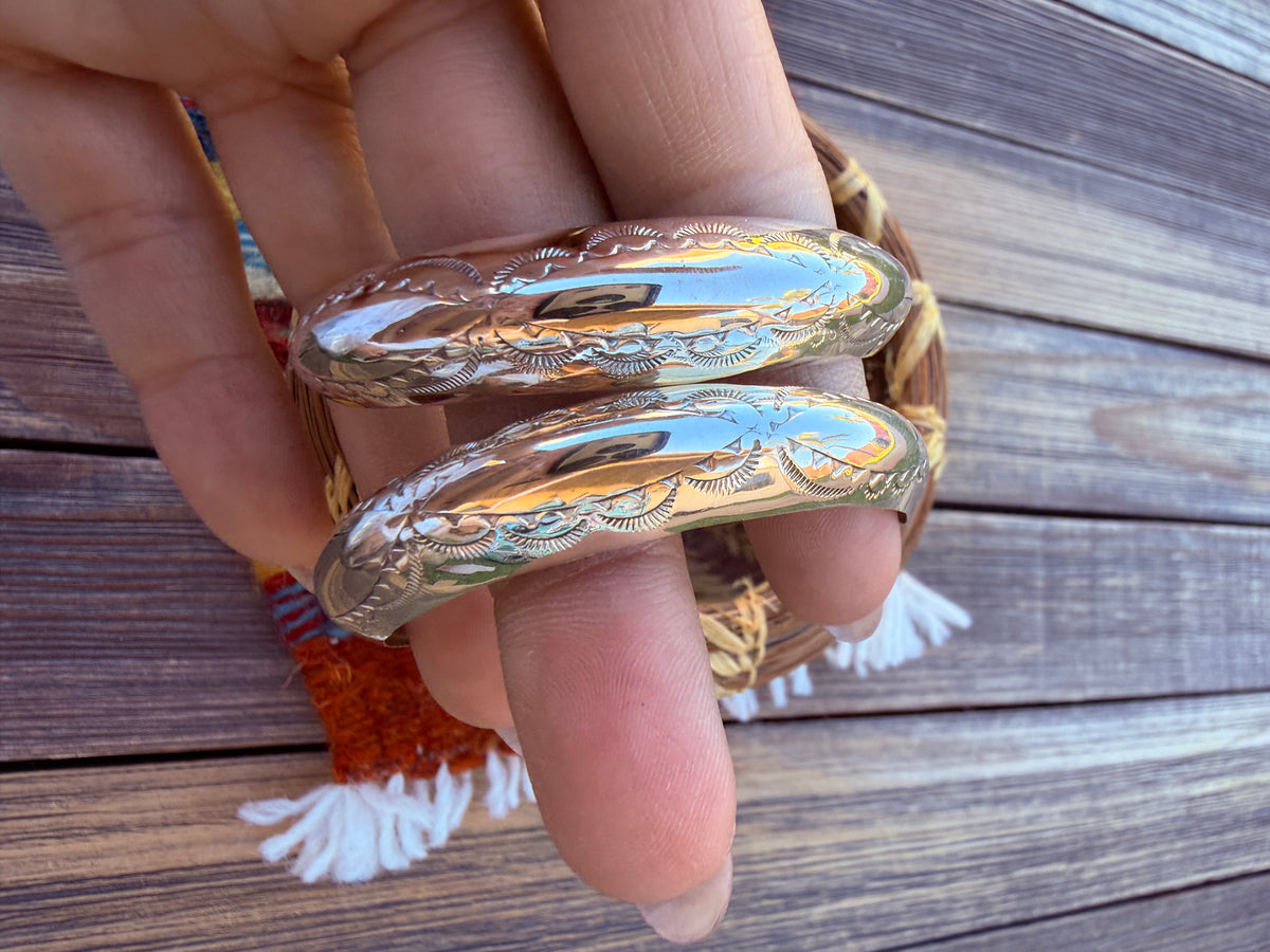 Handcrafted Sterling Silver Hoop Earrings