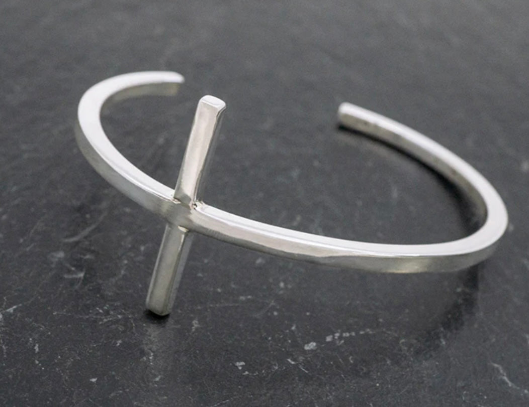 Cruz Cuff Sterling Silver Bracelet