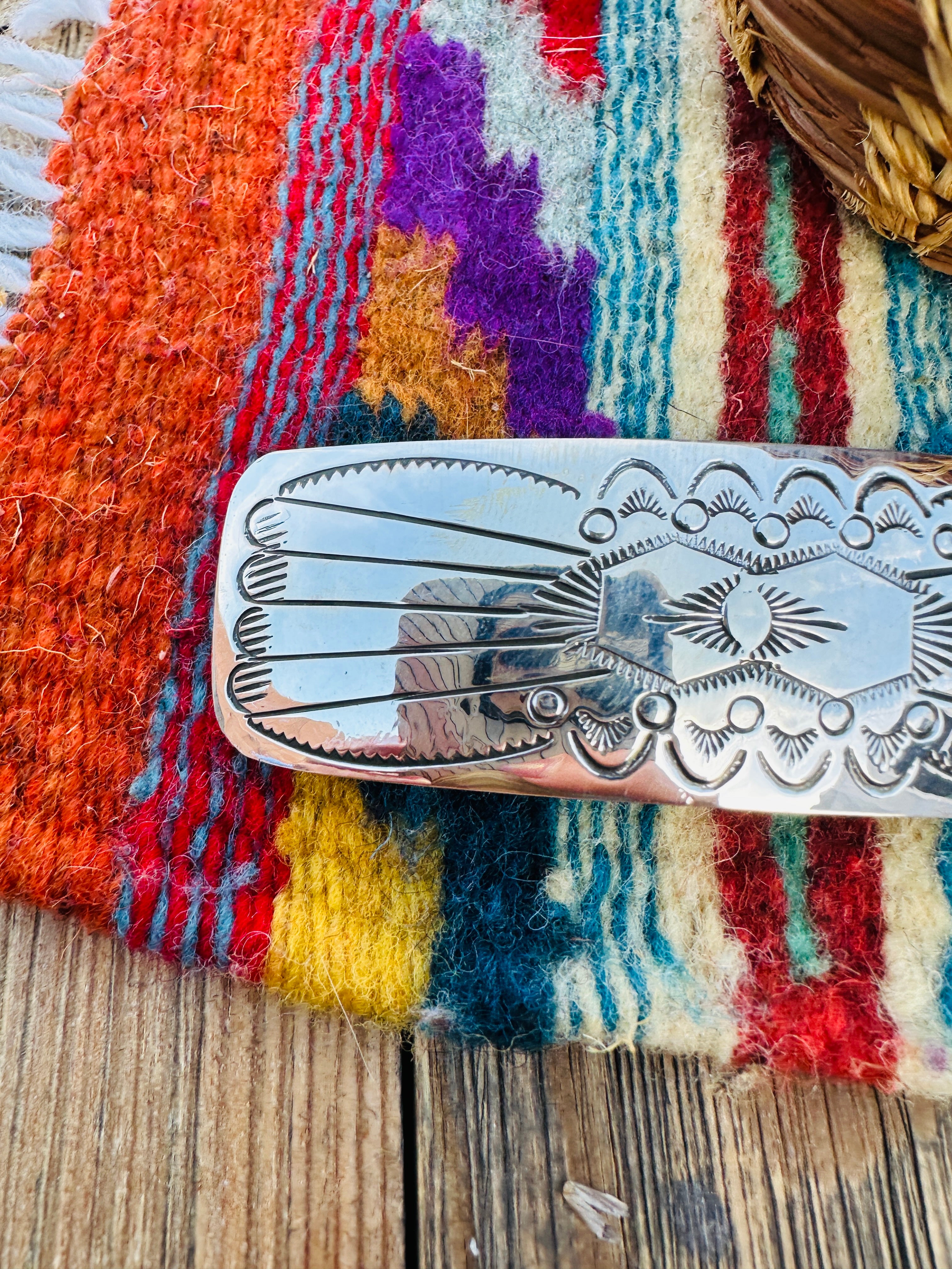 Handcrafted Sterling Silver Hair Barrette