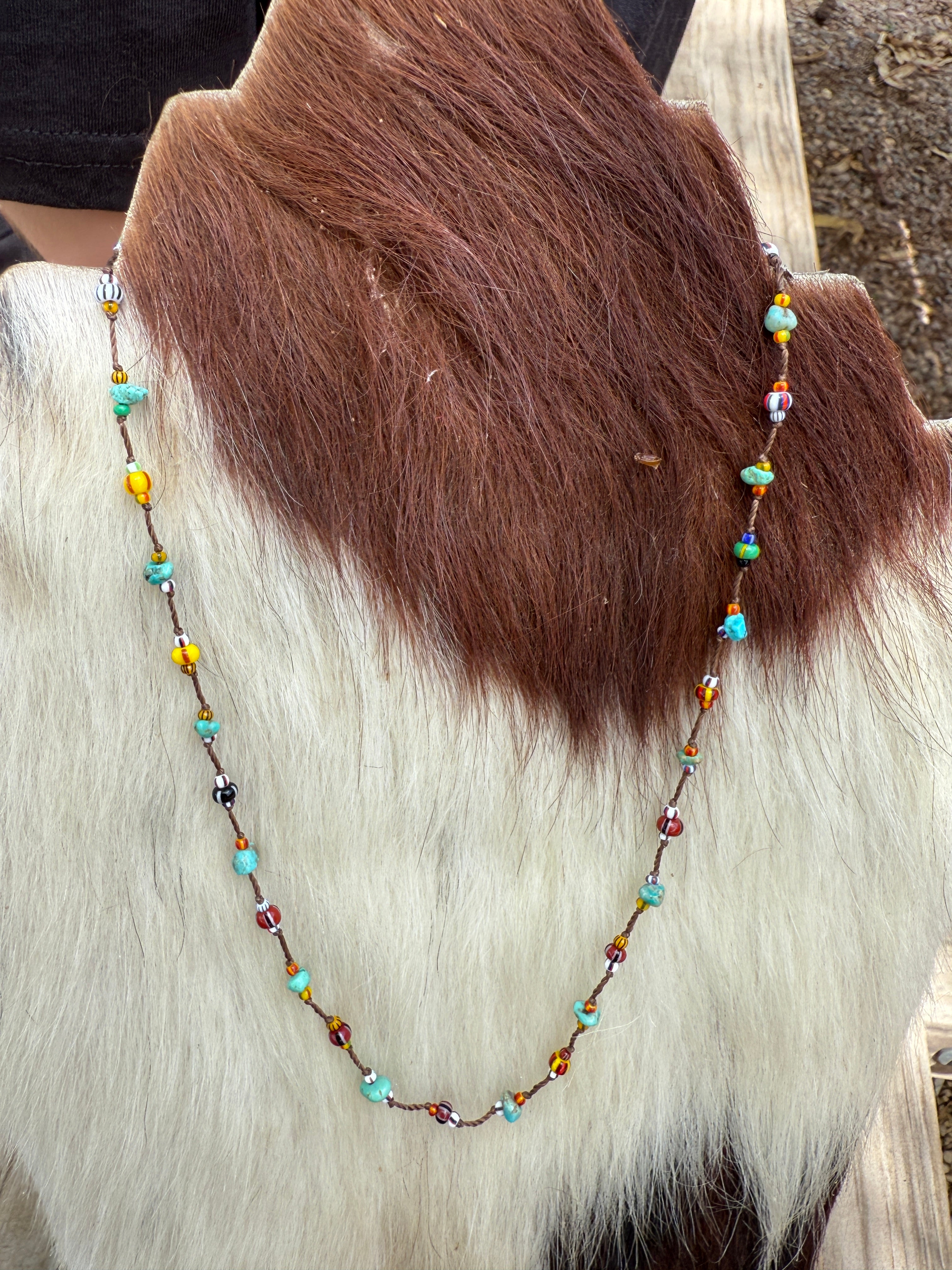 “The Golden Collection” Beaded Bliss Handmade Beaded Necklace 16” STYLE 4