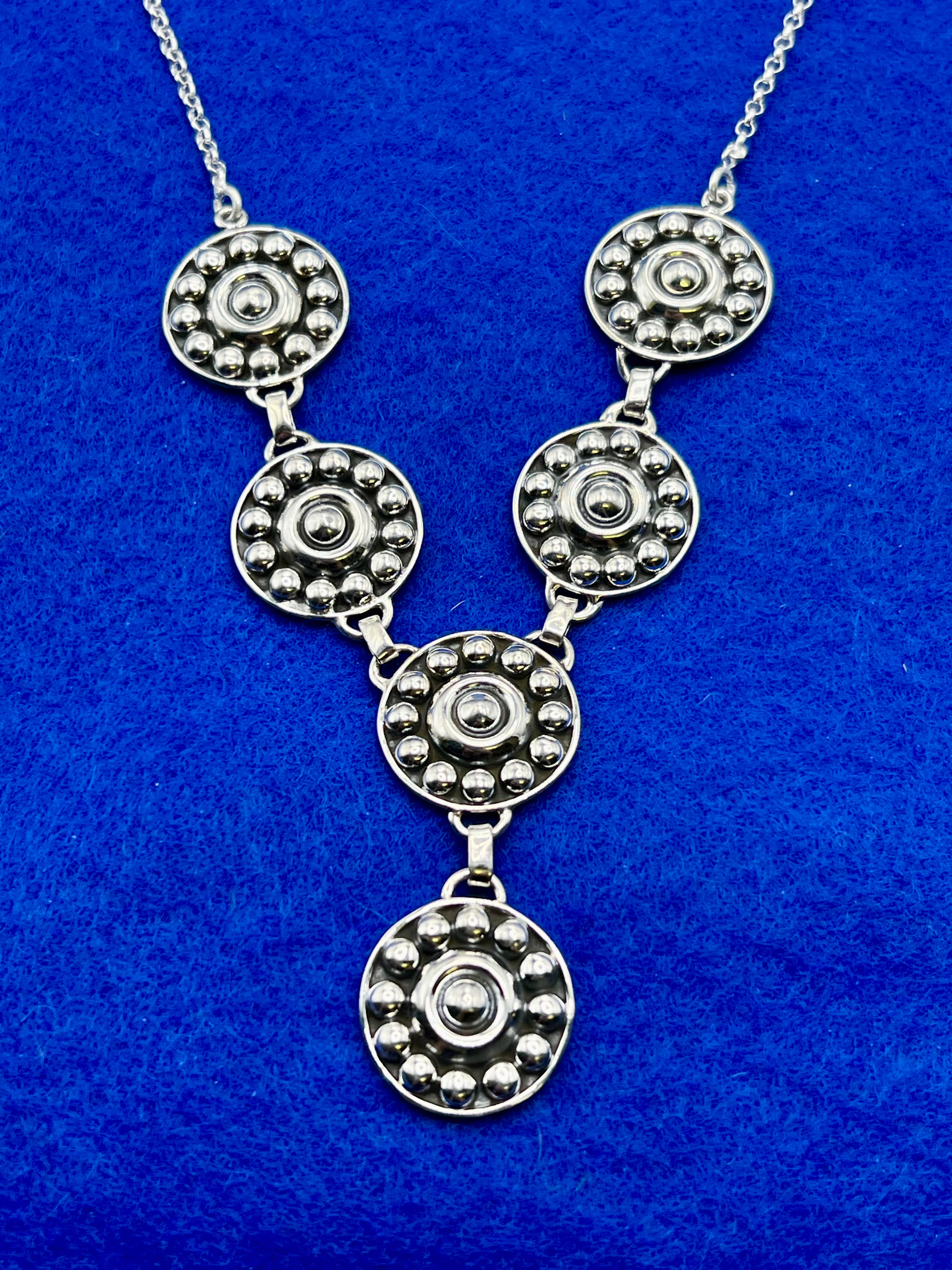 Handmade Sterling Silver Ball Necklace