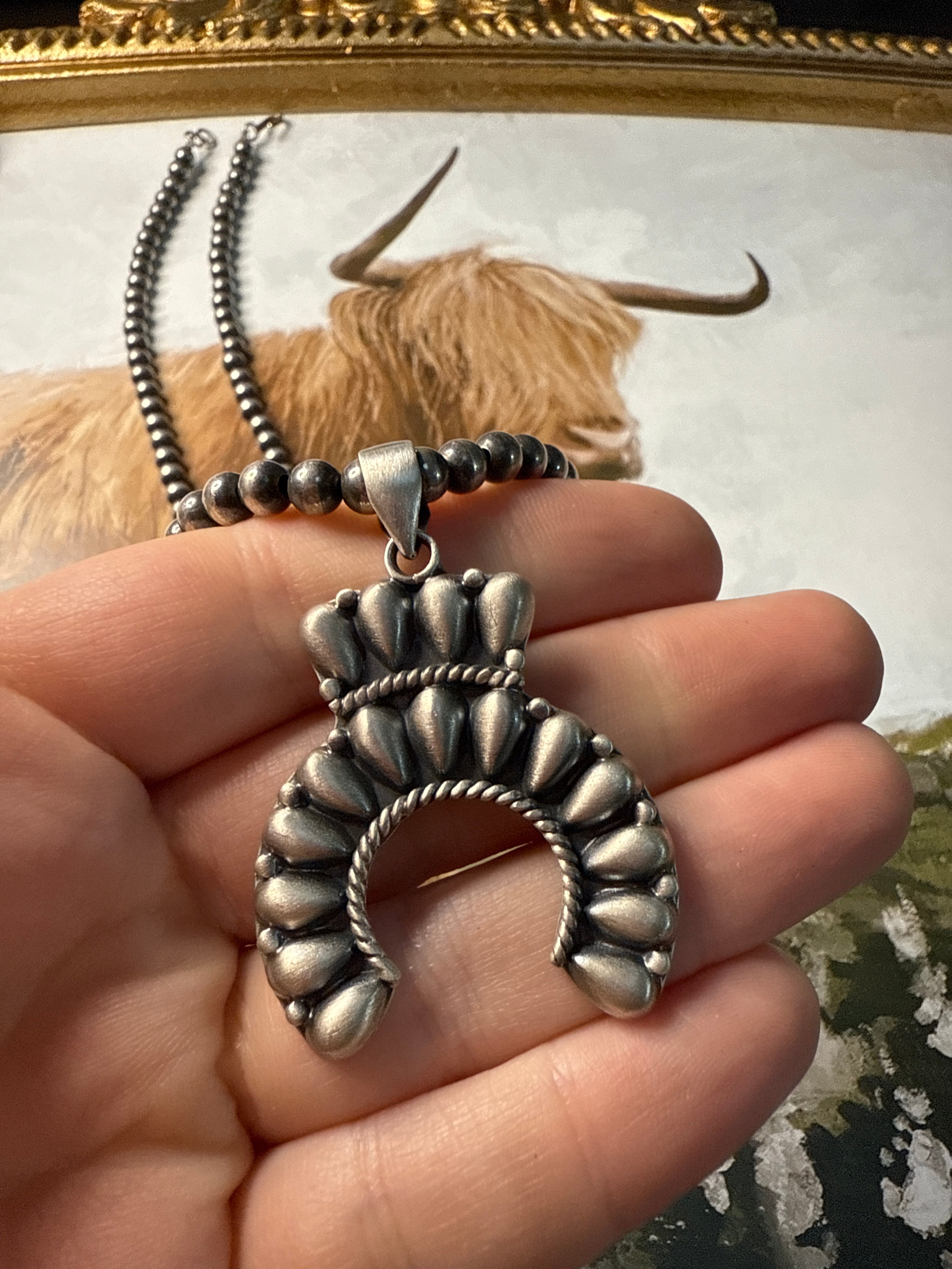 Handmade Sterling Silver Naja Pendant