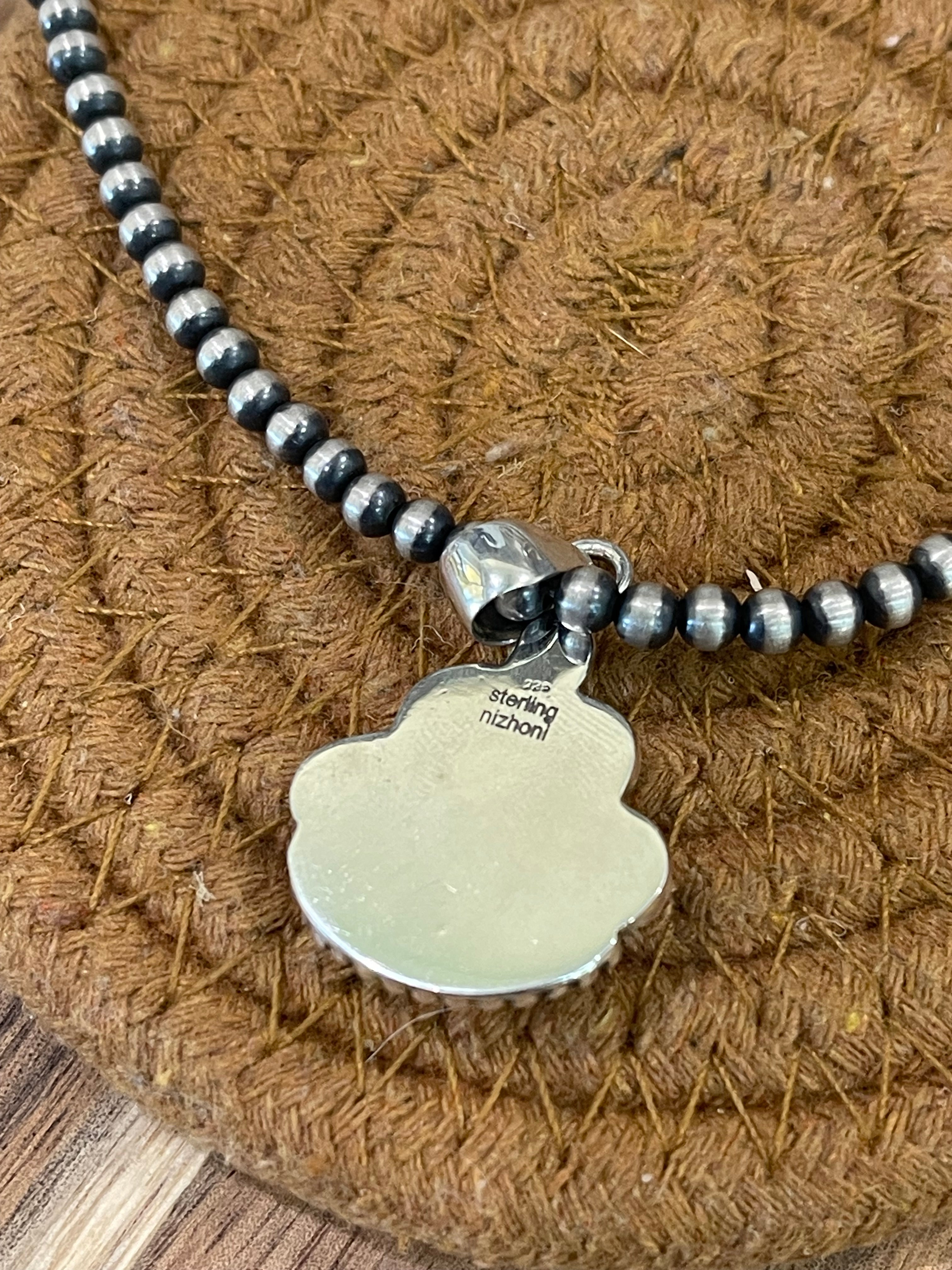 Handcrafted Sterling Silver & Variscite Pendant