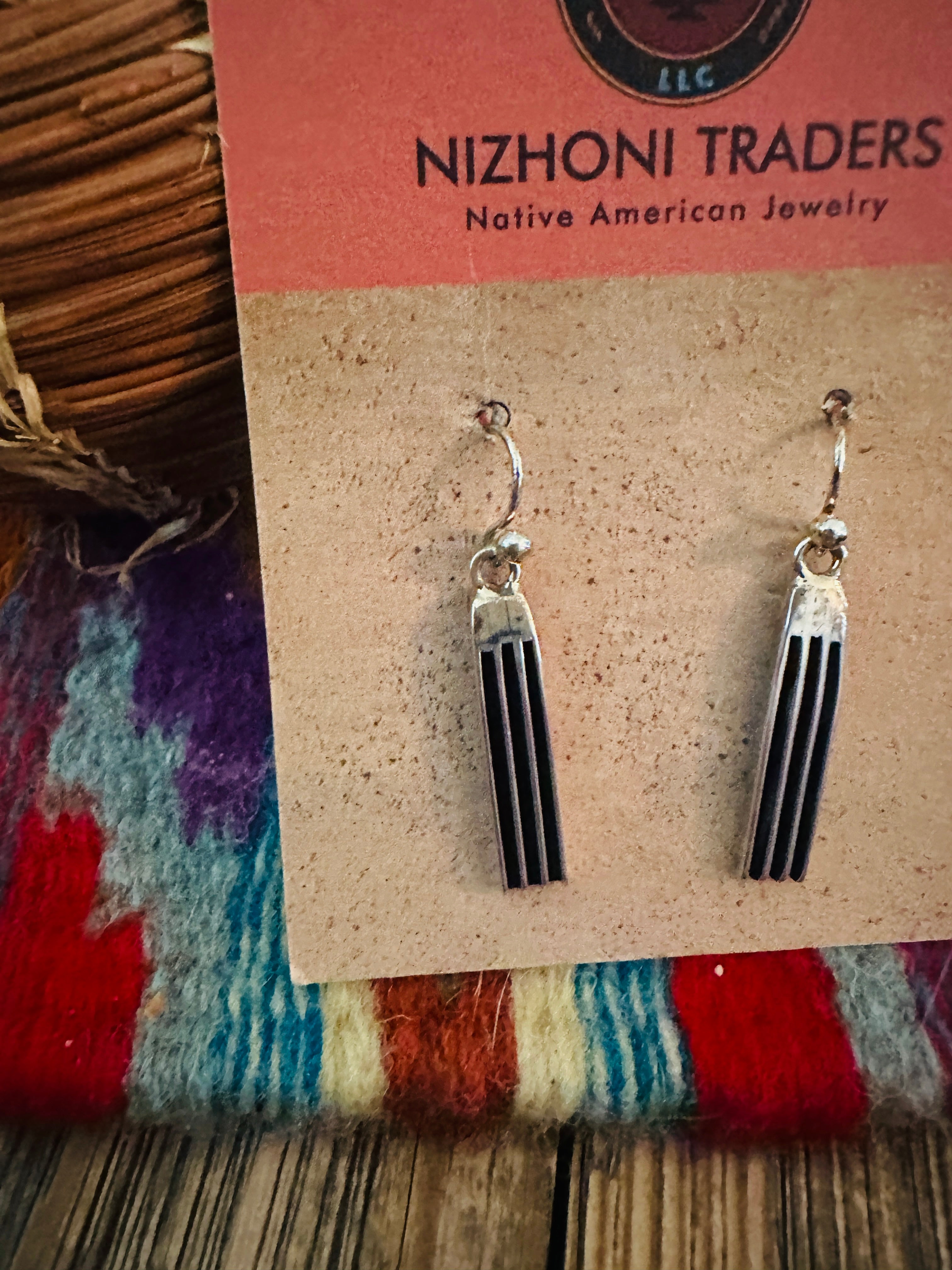 Handcrafted Hand Stamped Beth Dutton Sterling Silver Dangle Earrings