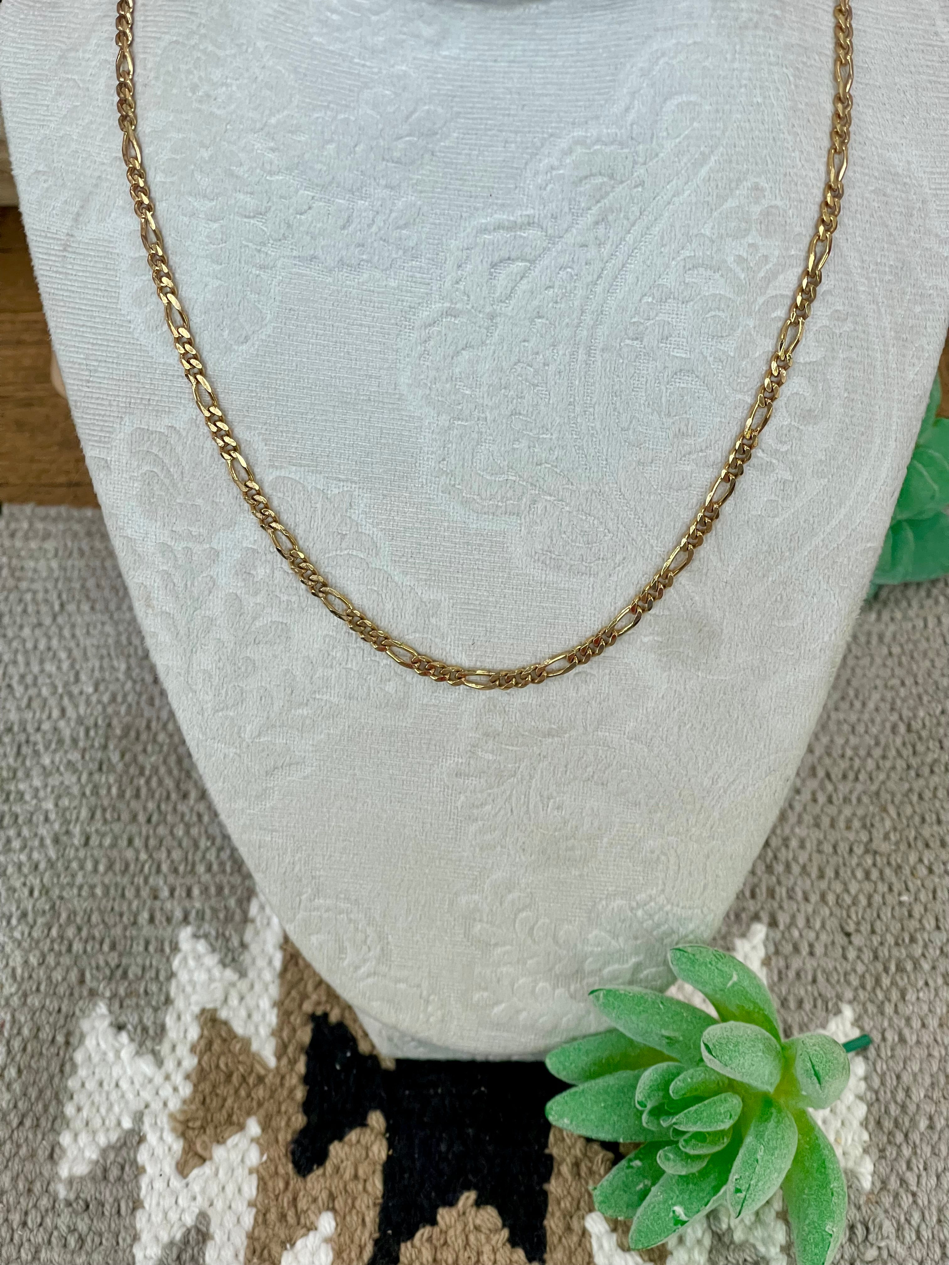 Vintage Gold Plated Chain Necklace