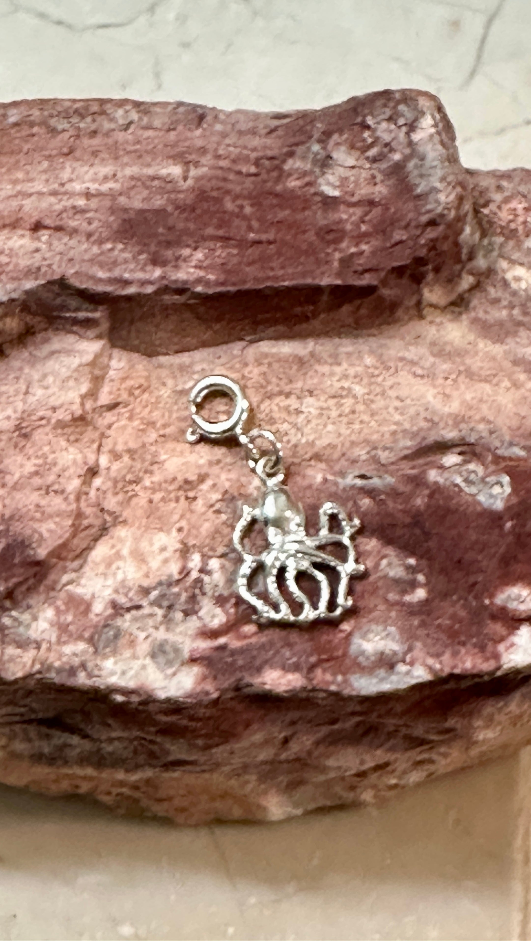Sterling Silver Octopus Charm