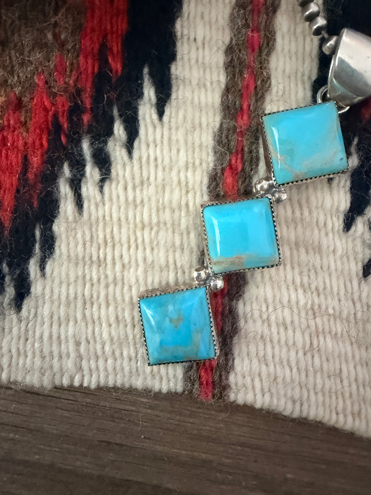 Handcrafted Sterling Silver & Turquoise Pendant