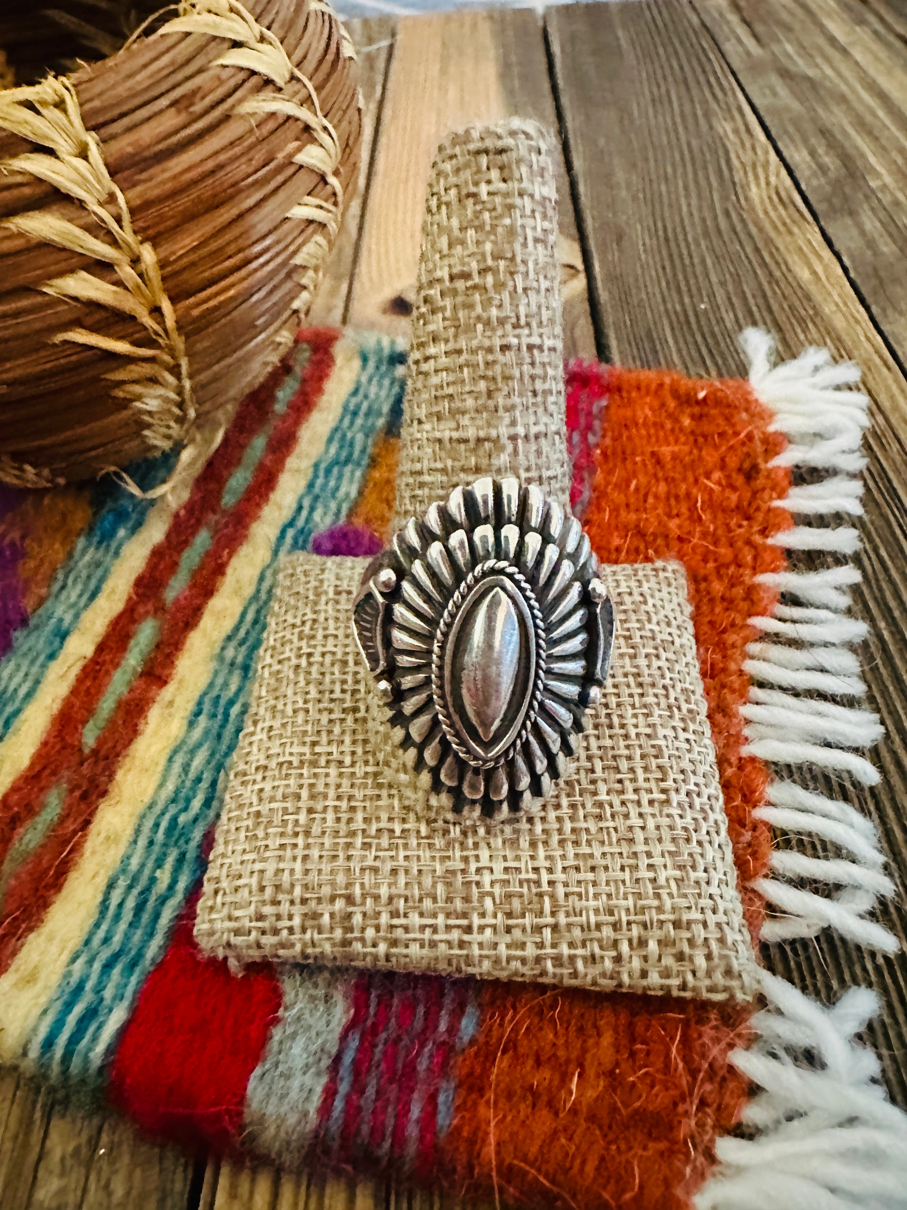 Handcrafted Sterling Silver Ring by Harry H. Begay