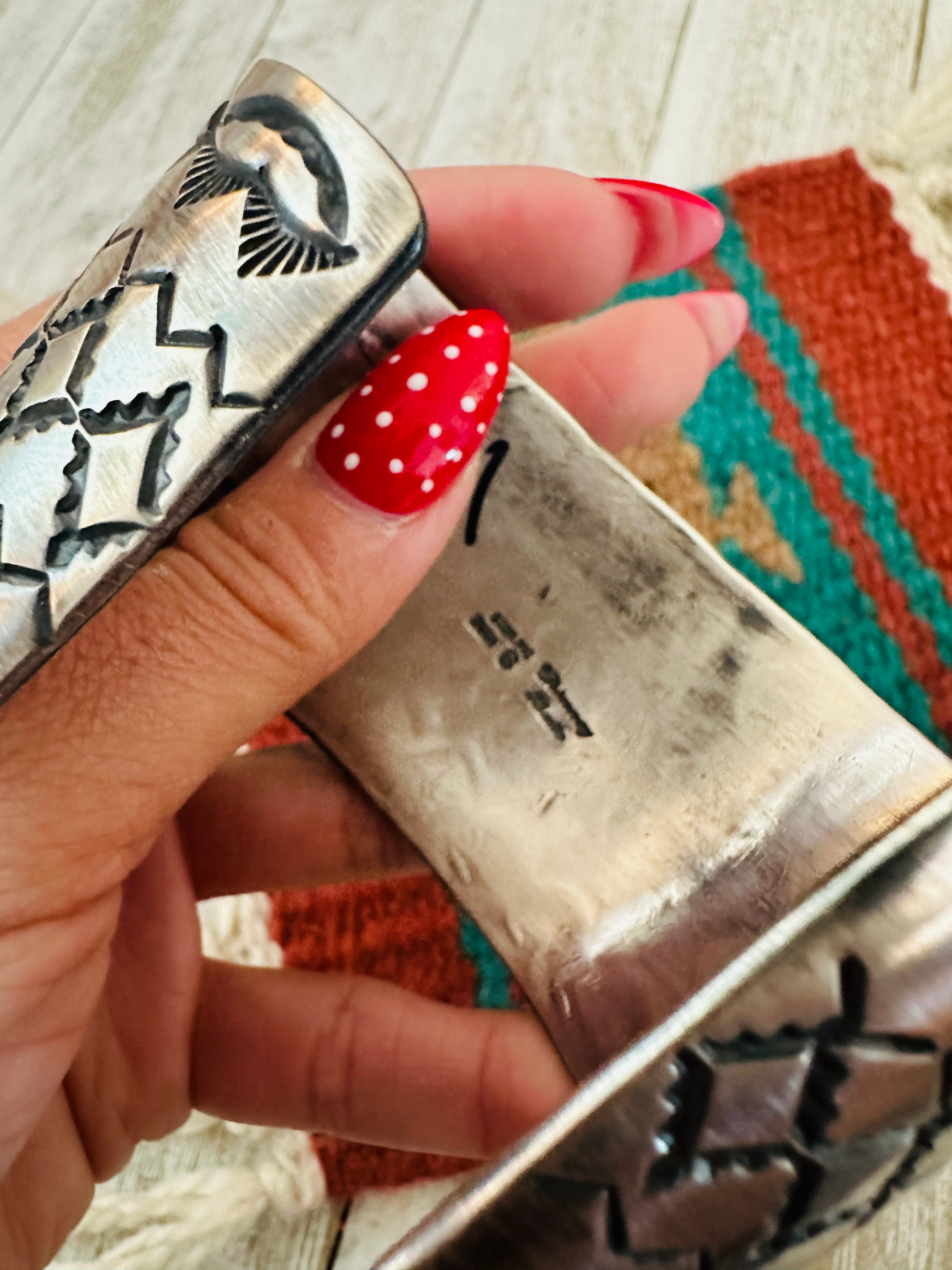 Handcrafted Sterling Silver & Golden Hills Turquoise Cuff Bracelet by Chimney Butte /