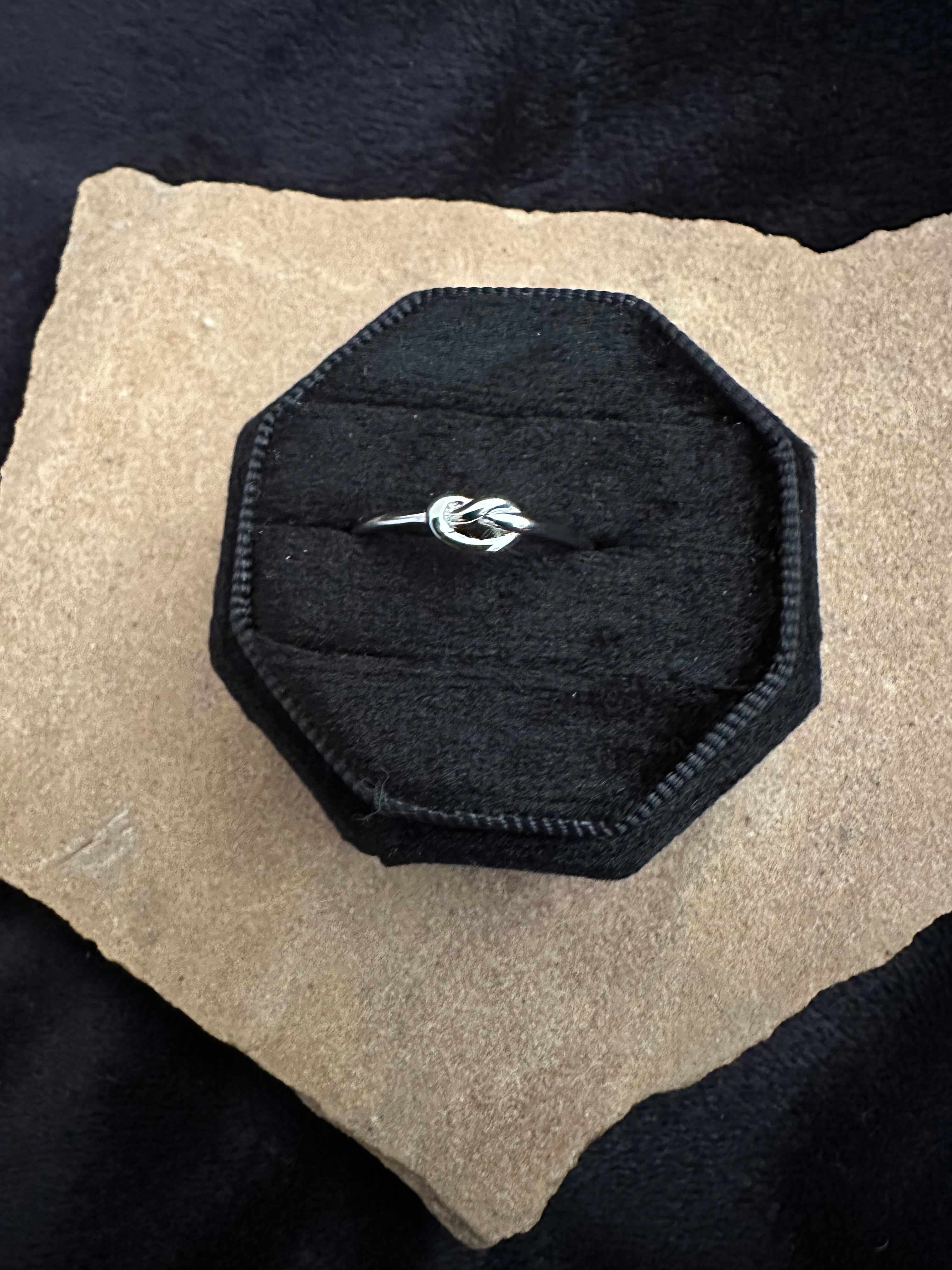 Sterling Silver Love Knot Ring