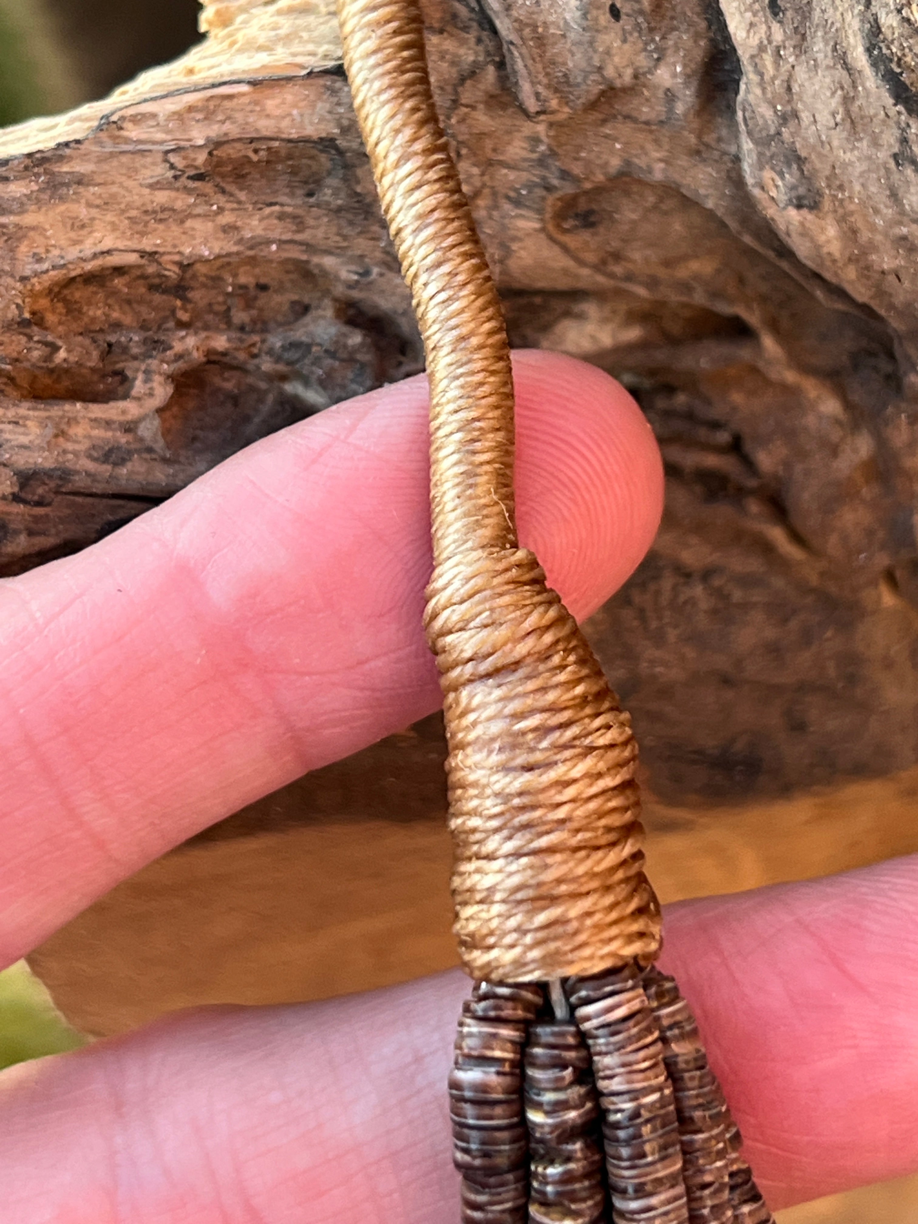 Gorgeous Santo Domingo Made Eight Strand Spiny Oyster and Turquoise Beaded Squaw Wrap Necklace