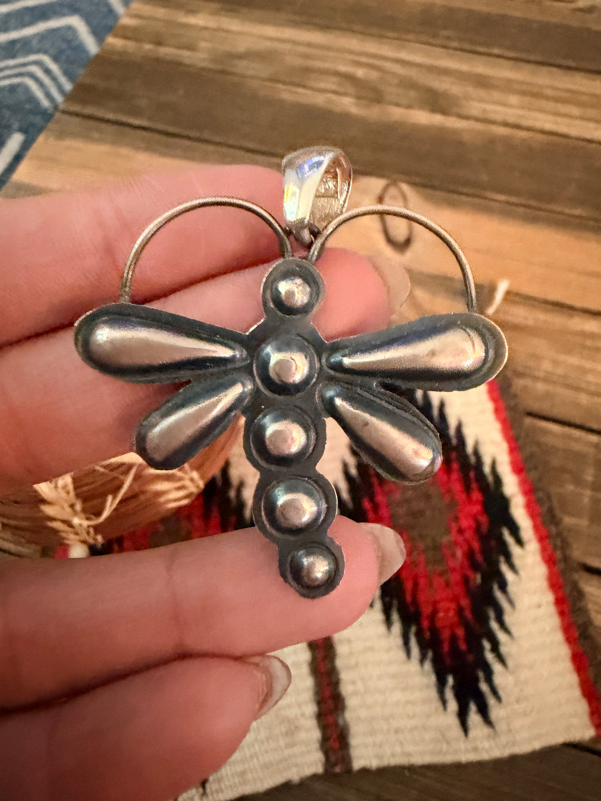 Handcrafted Sterling Silver Dragonfly Pendant