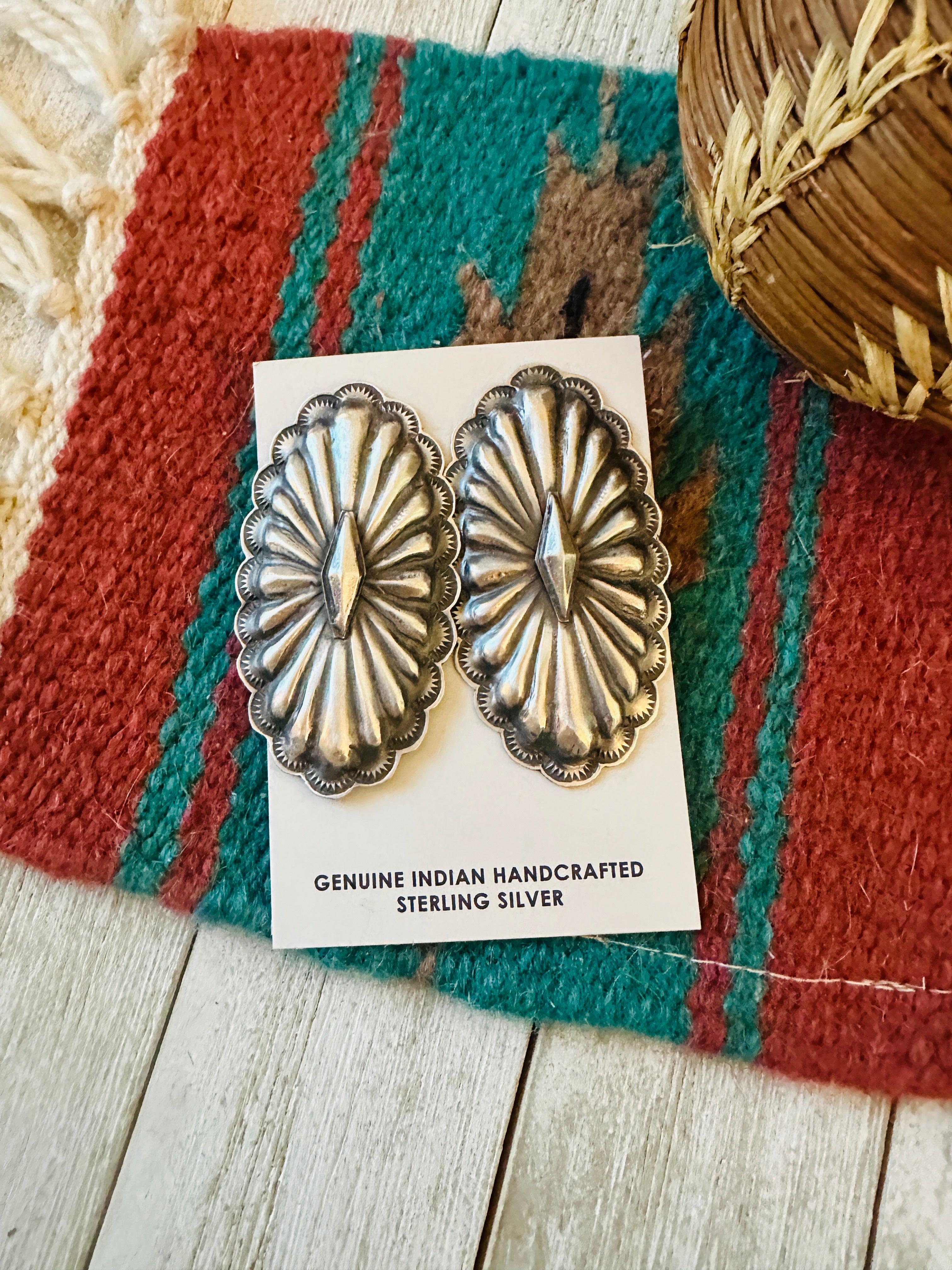 Handcrafted Sterling Silver Concho Post Earrings by Rita Lee: Cameron’s Faves ♥️