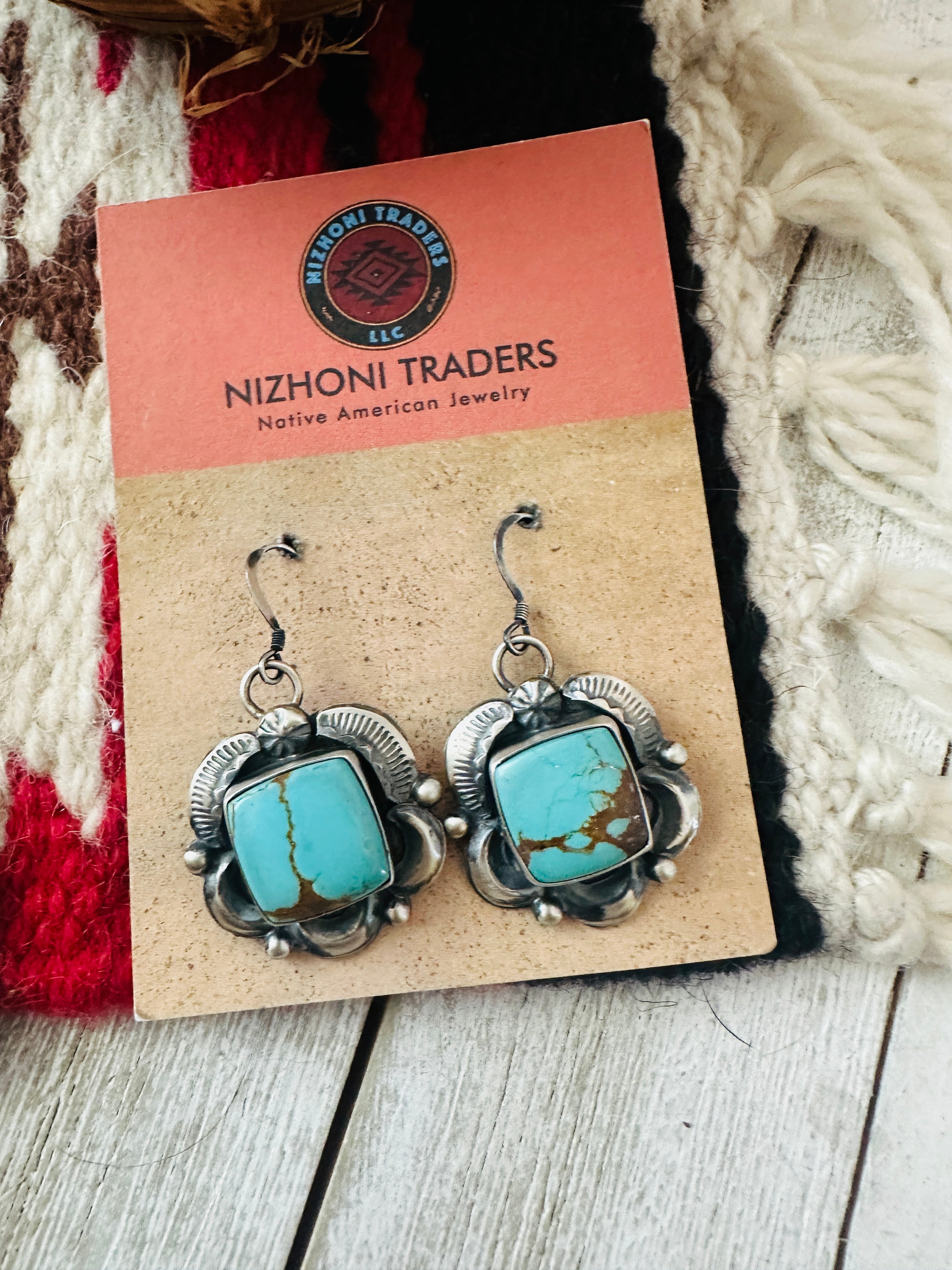 Handcrafted Number 8 Turquoise & Sterling Silver Necklace Set