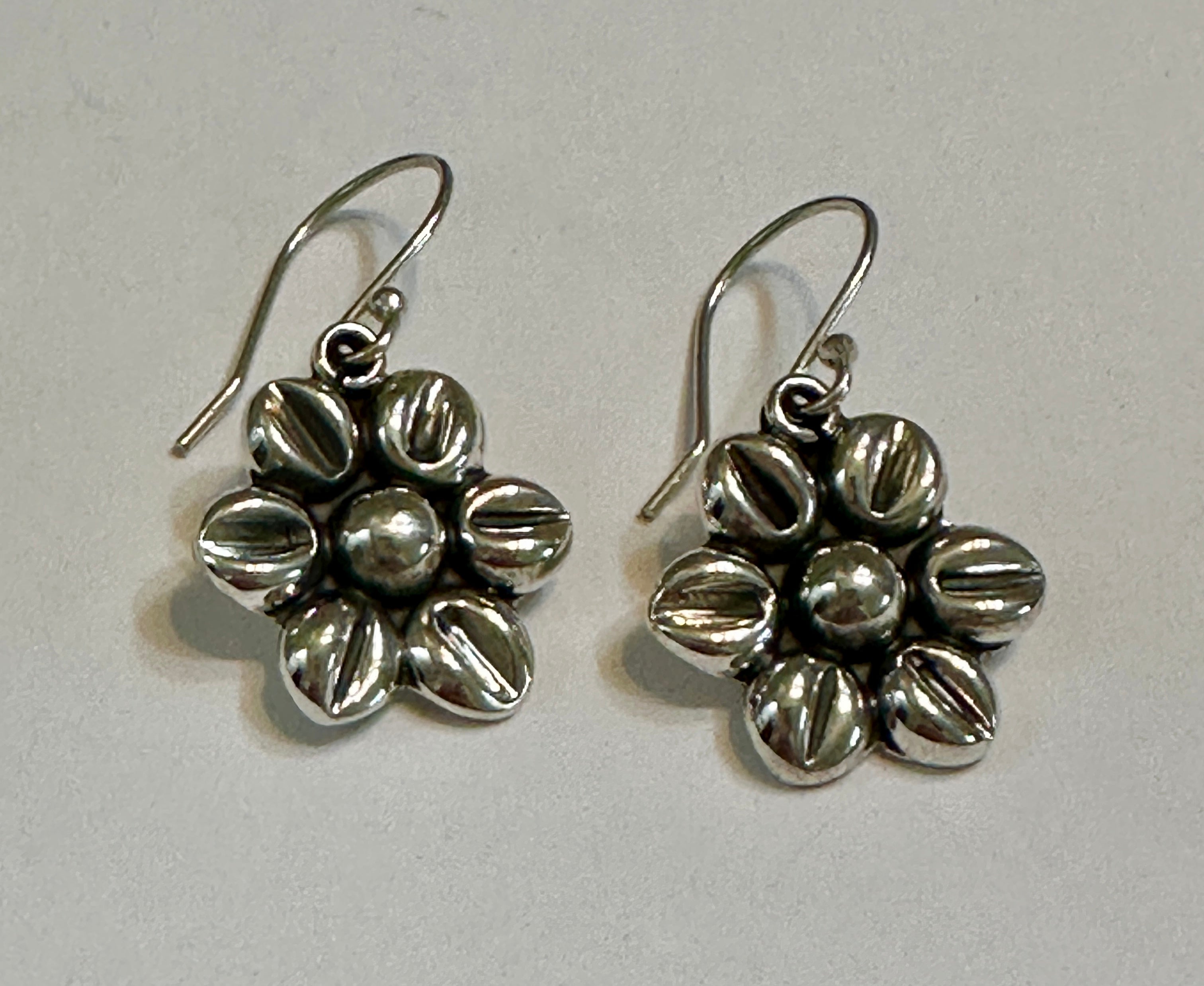 Mexican Flower Earrings on Hook