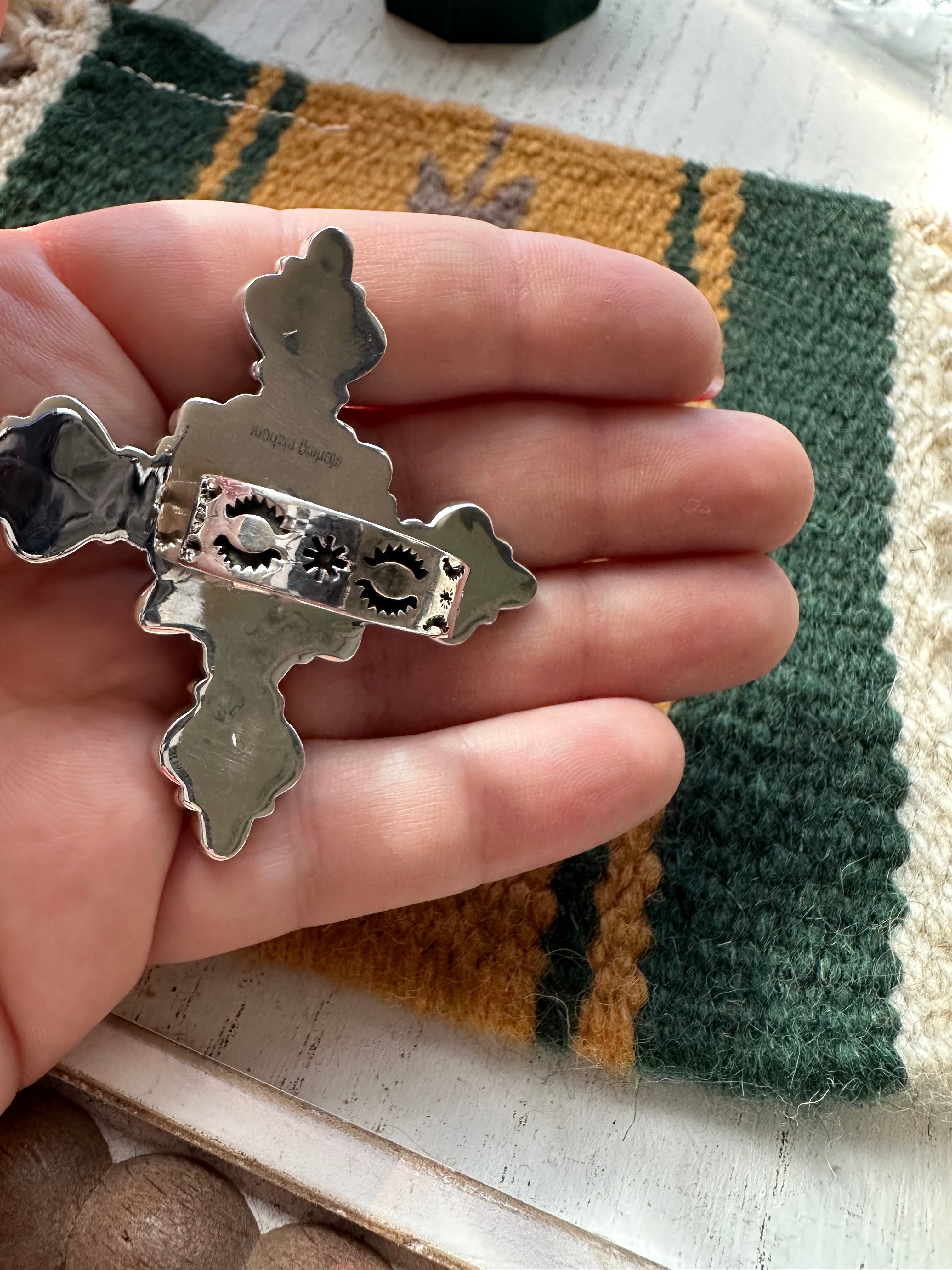 Beautiful Handmade Black Onyx, Bumble Bee & Sterling Silver Adjustable Ring Signed Nizhoni
