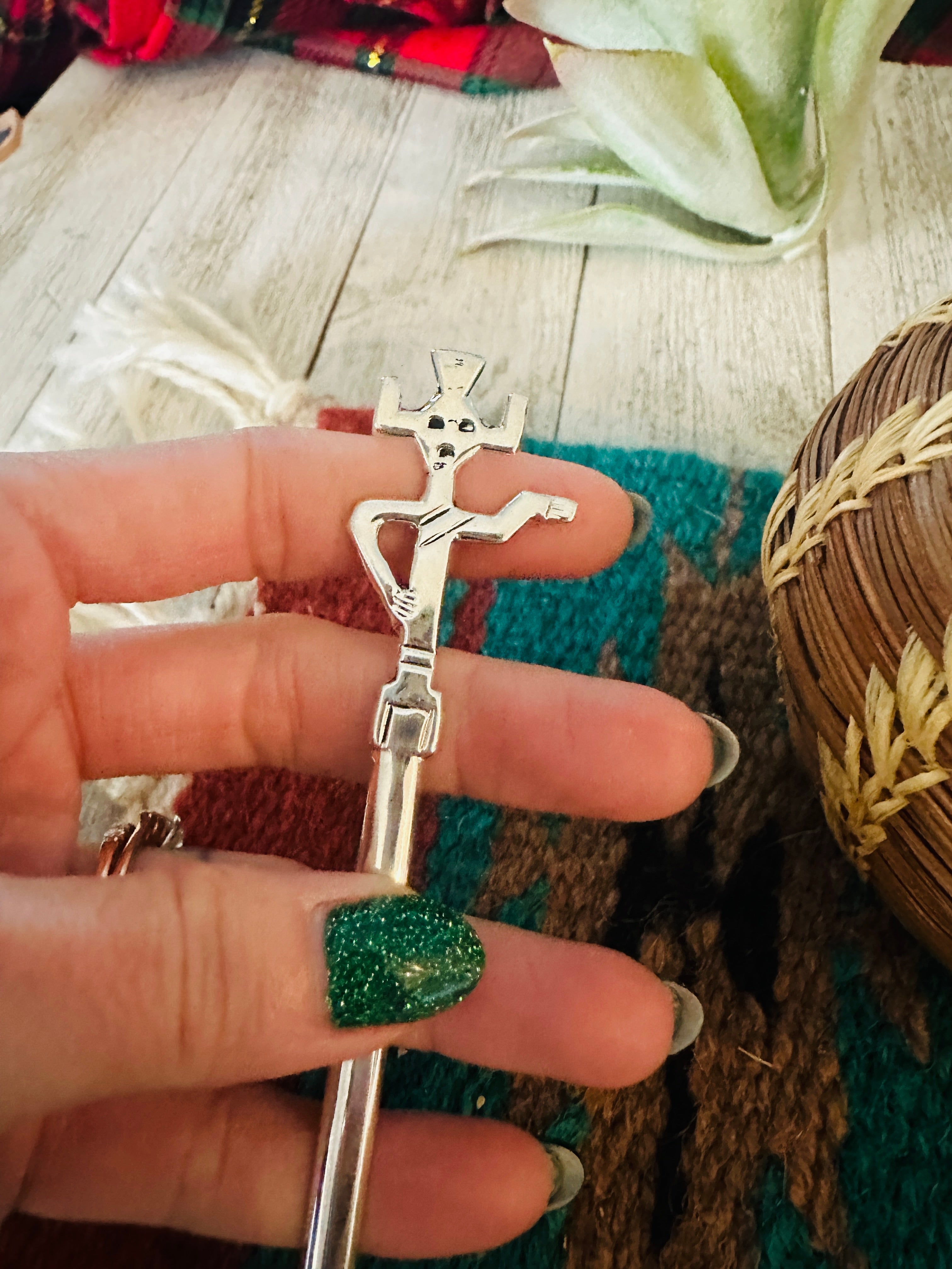 Handcrafted Sterling Silver Kachina Letter Opener