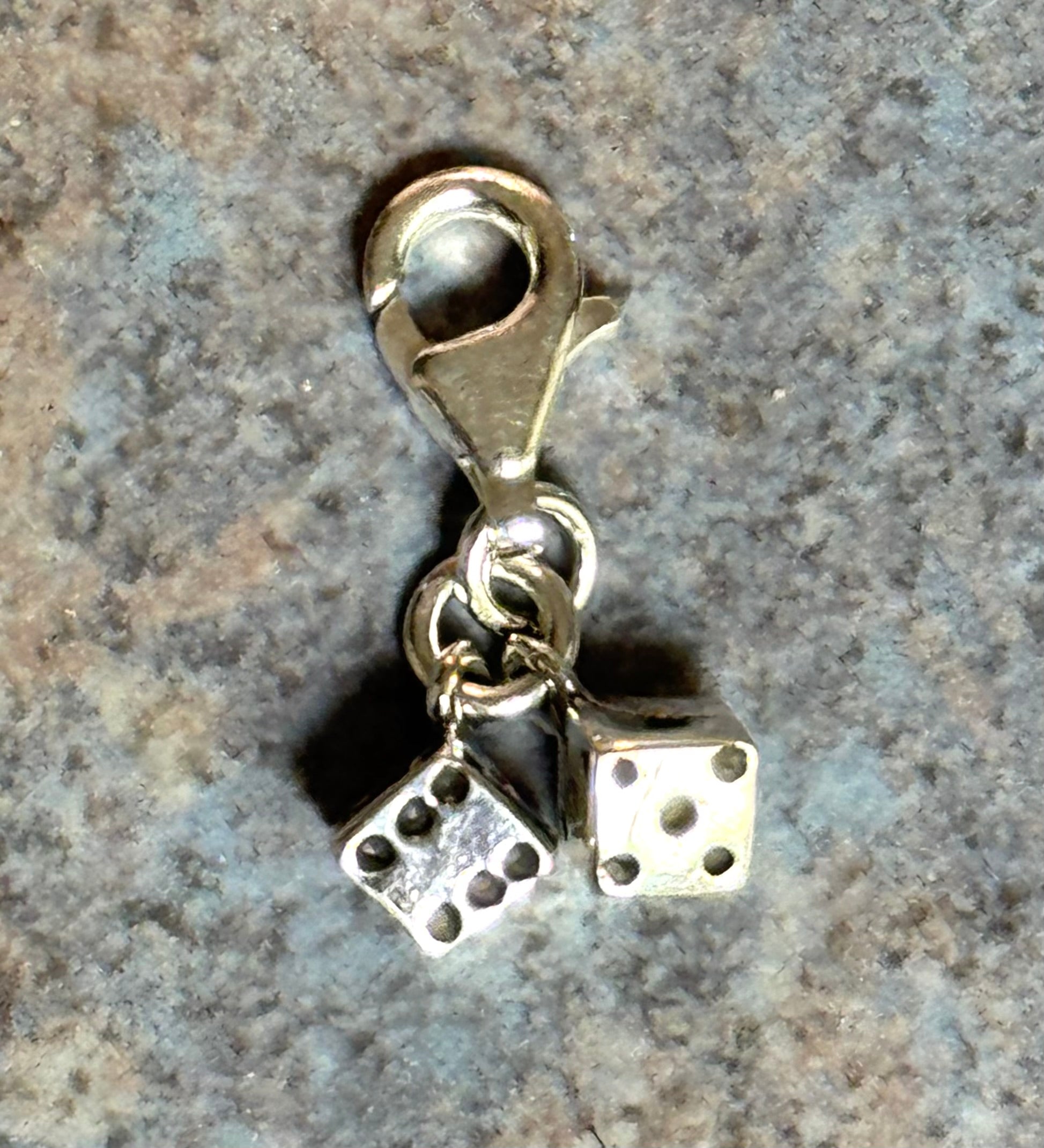 Sterling Silver Pair-Of-Dice Charm