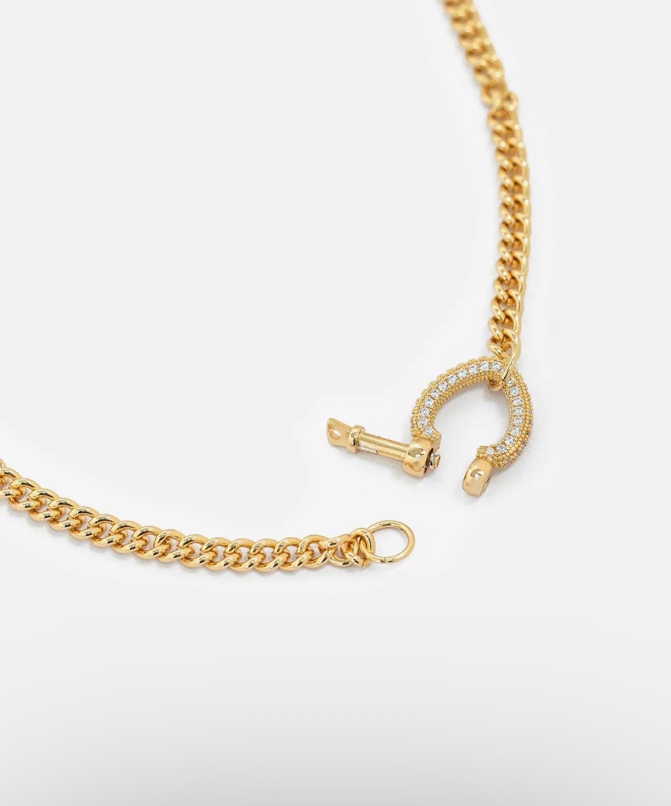 “The Golden Collection” Handmade Gold Plated Chunky HORSE BIT Necklace