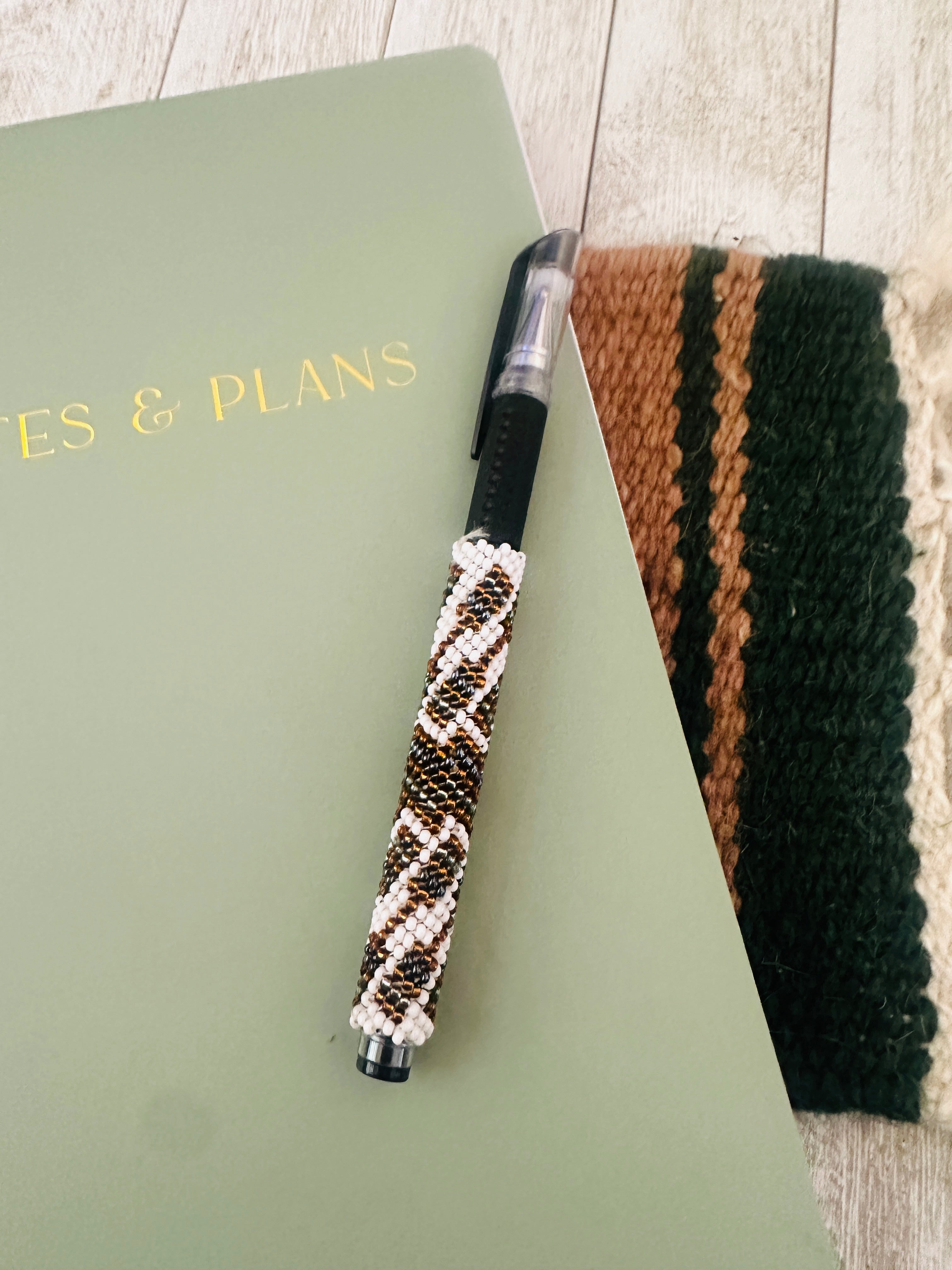 Handcrafted Muticolor Beaded Pen