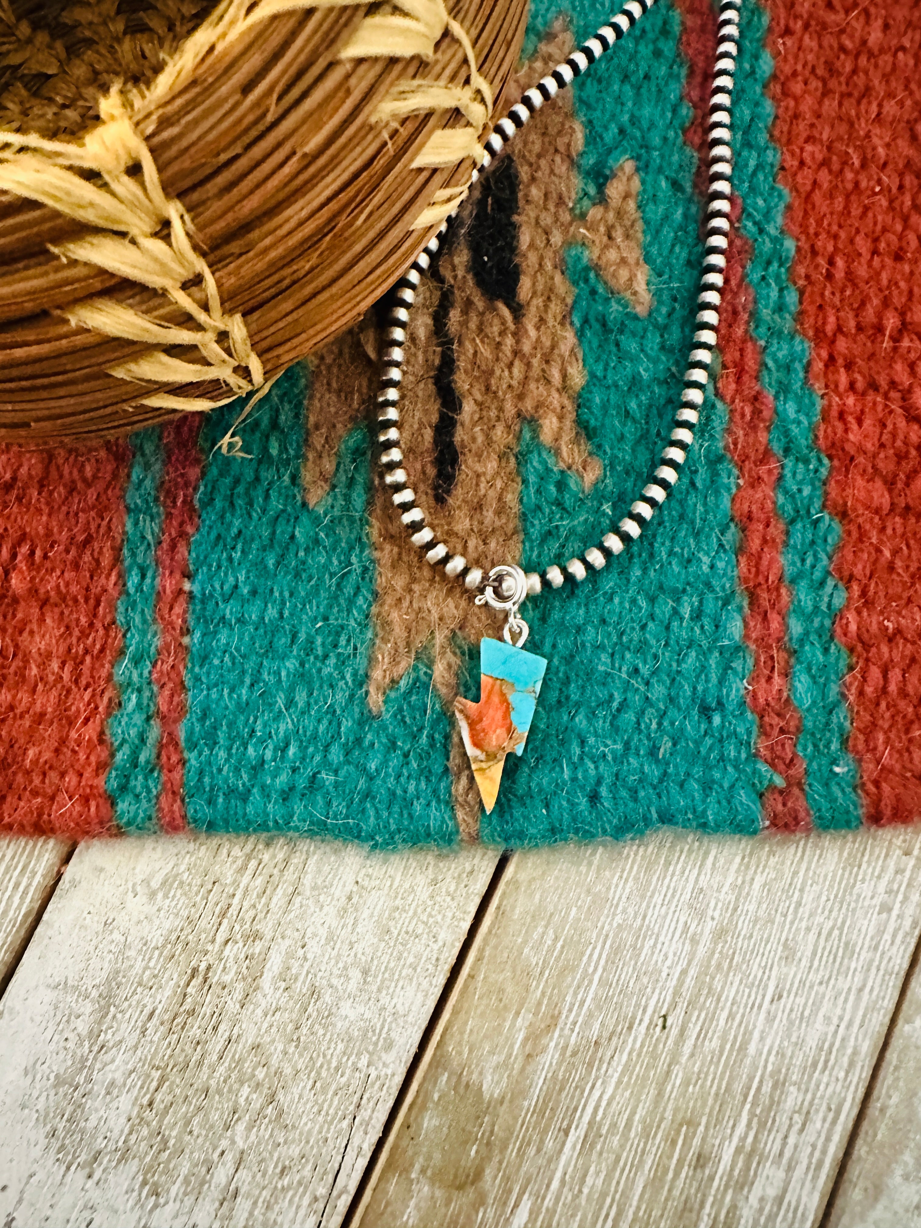 Handcrafted & Hand Carved Spice Lightning Bolt Charm