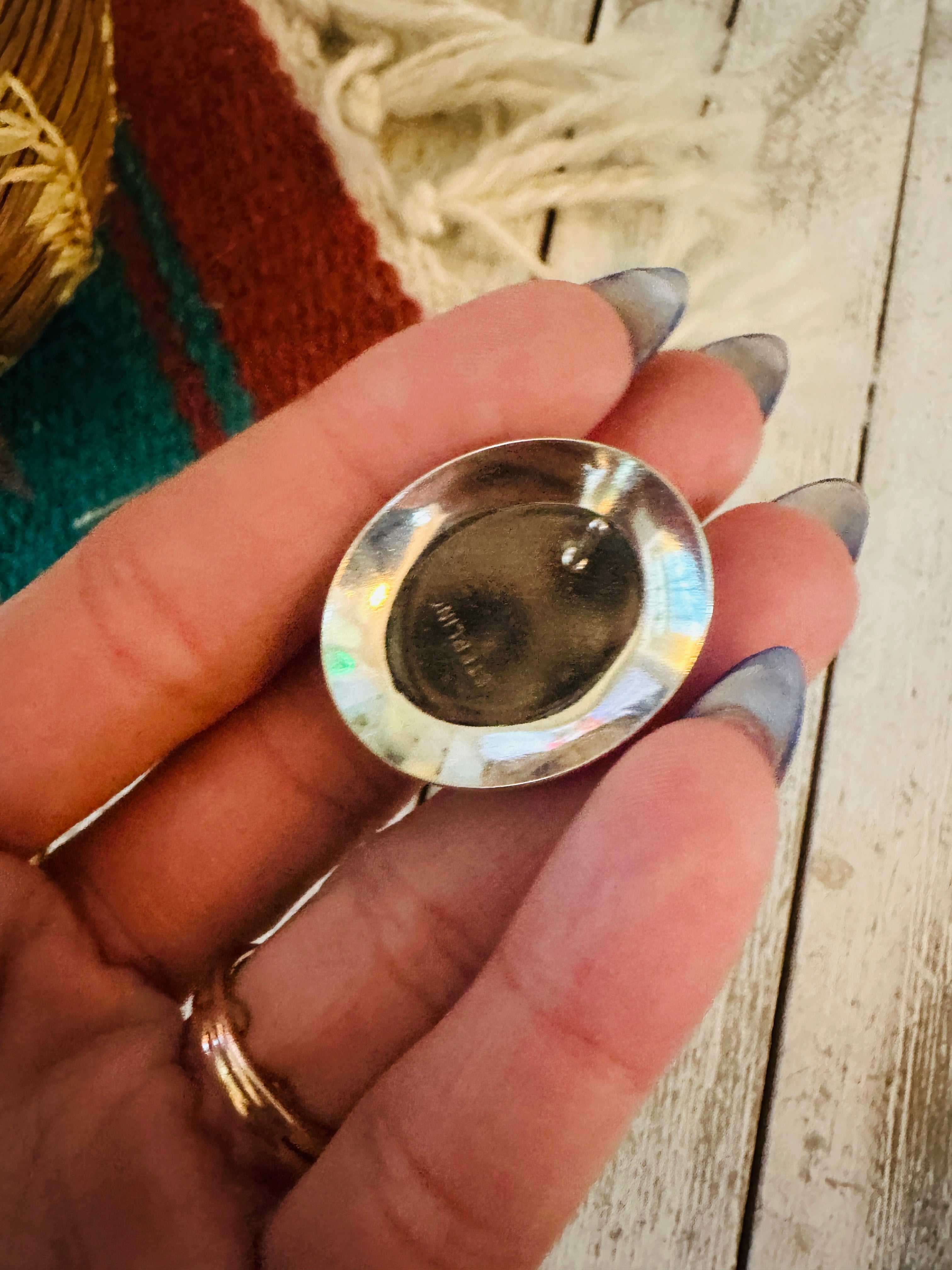 Handcrafted Green Onyx & Sterling Silver Post Earrings