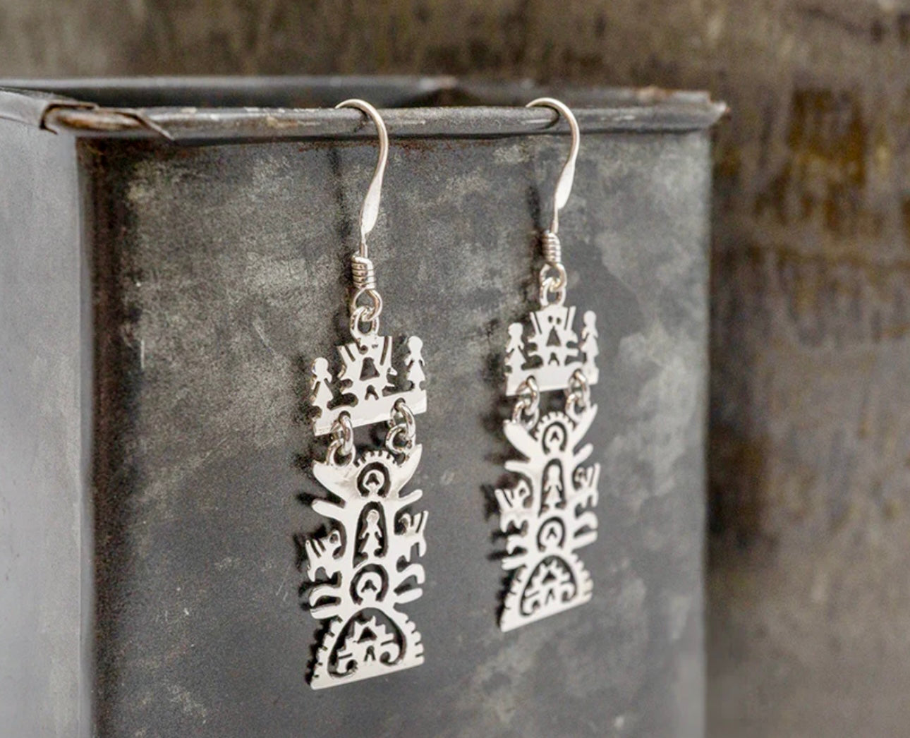 Tribal Earring on Hook