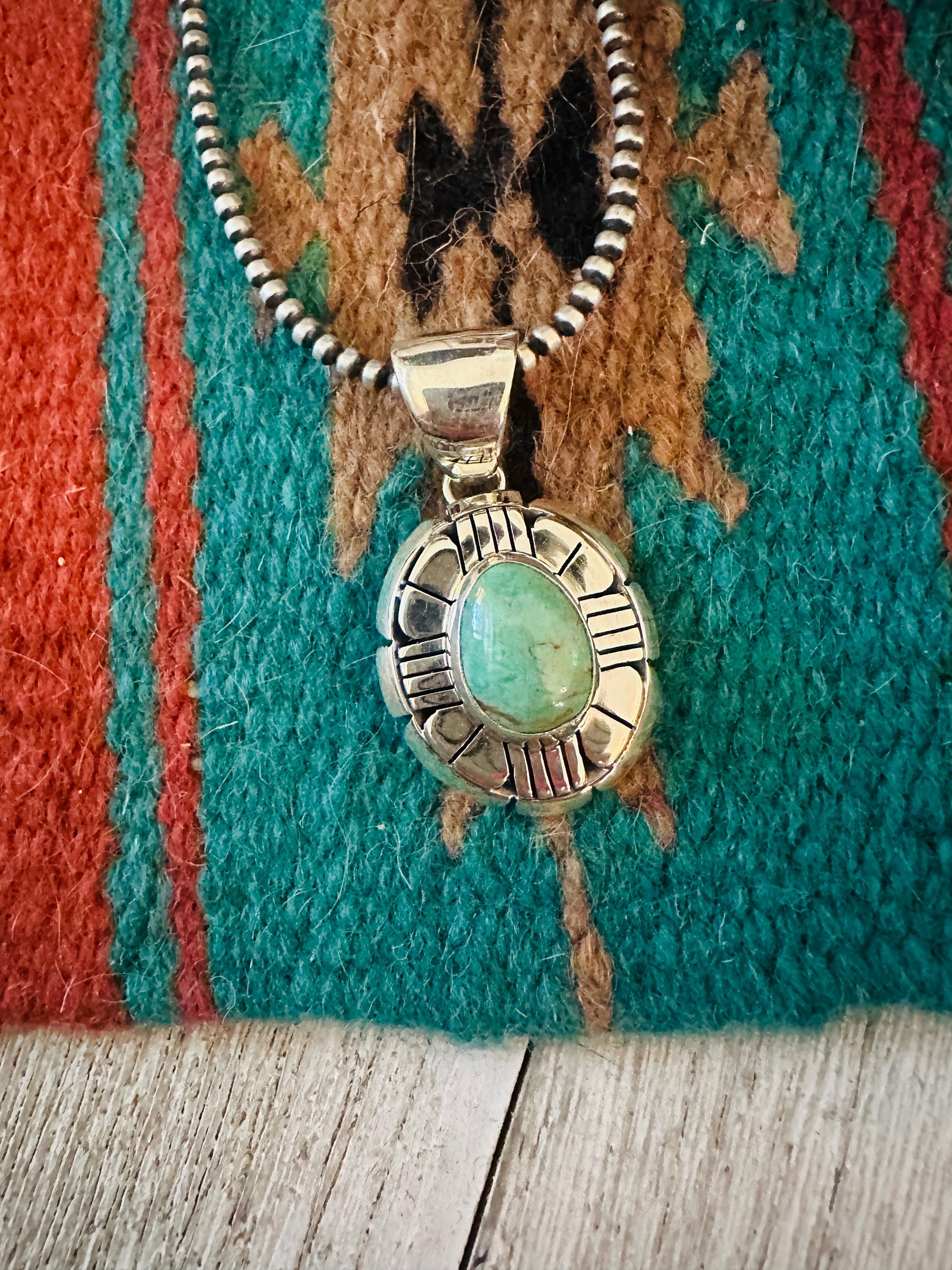 Handcrafted Turquoise & Sterling Silver Pendant