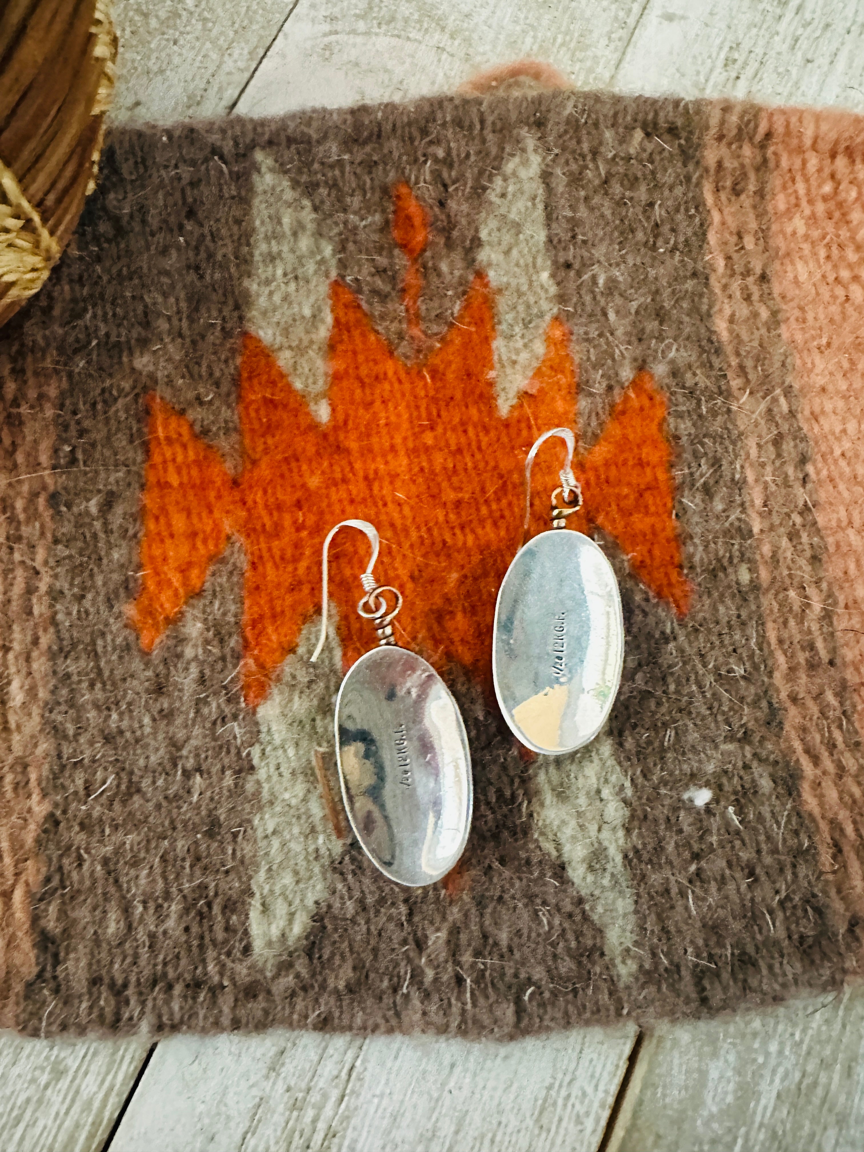 Handcrafted Gold Plated Sterling Silver Dangle Earrings