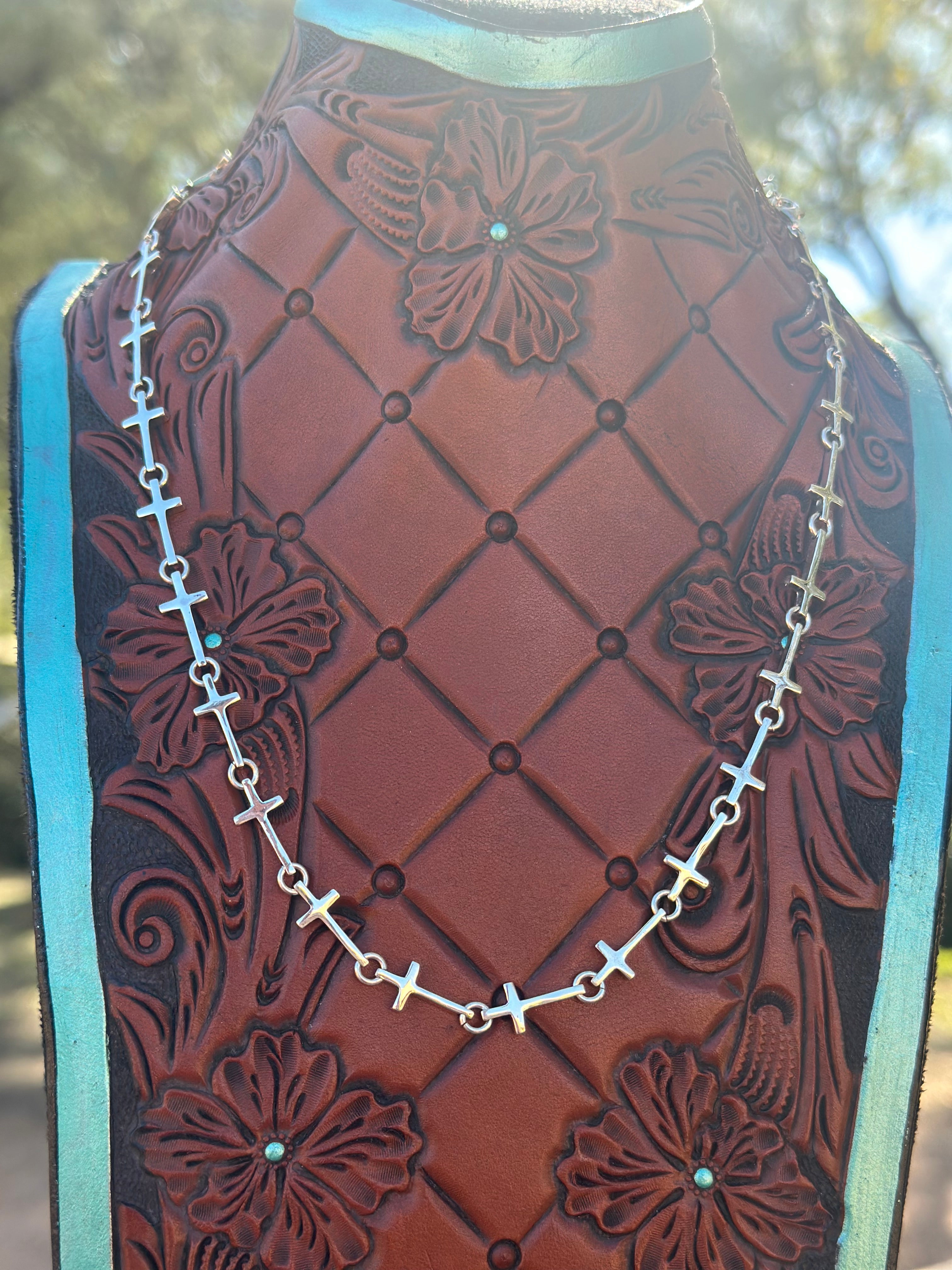 Handmade Sterling Silver Cross Necklace