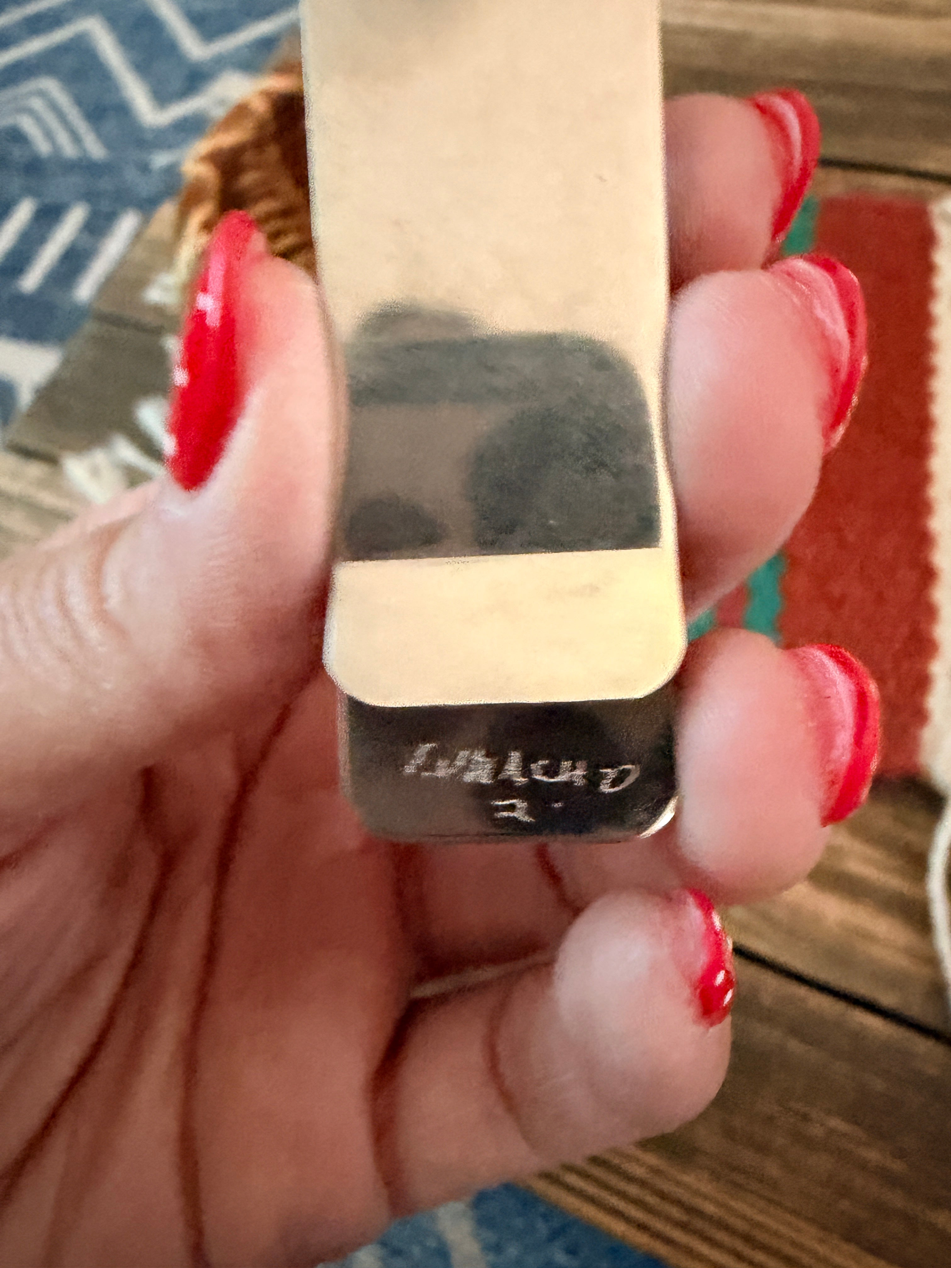 Handcrafted Multi Stone & Sterling Silver Inlay Money Clip