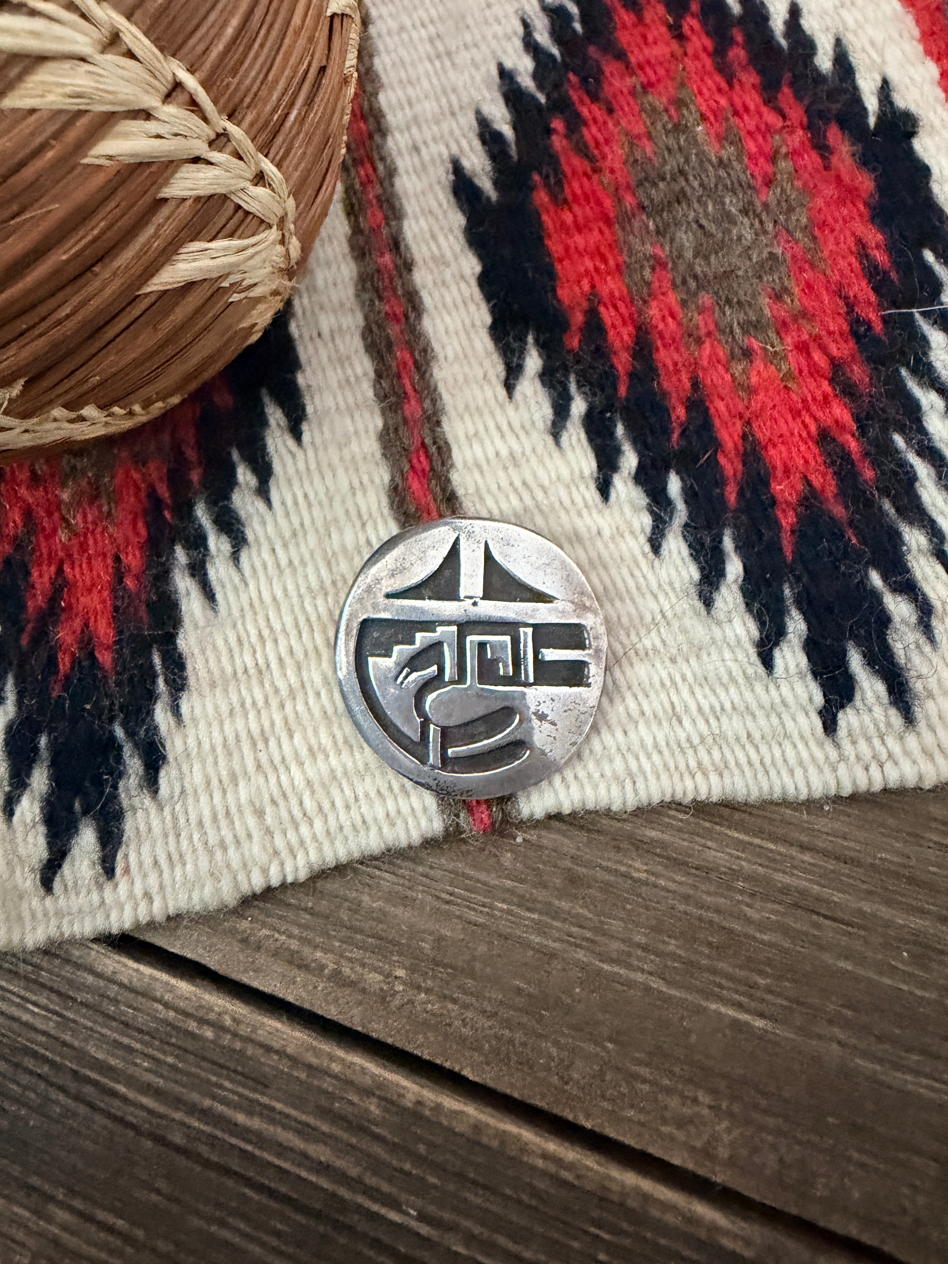 Old Pawn Handcrafted Sterling Silver Overlay Brooch