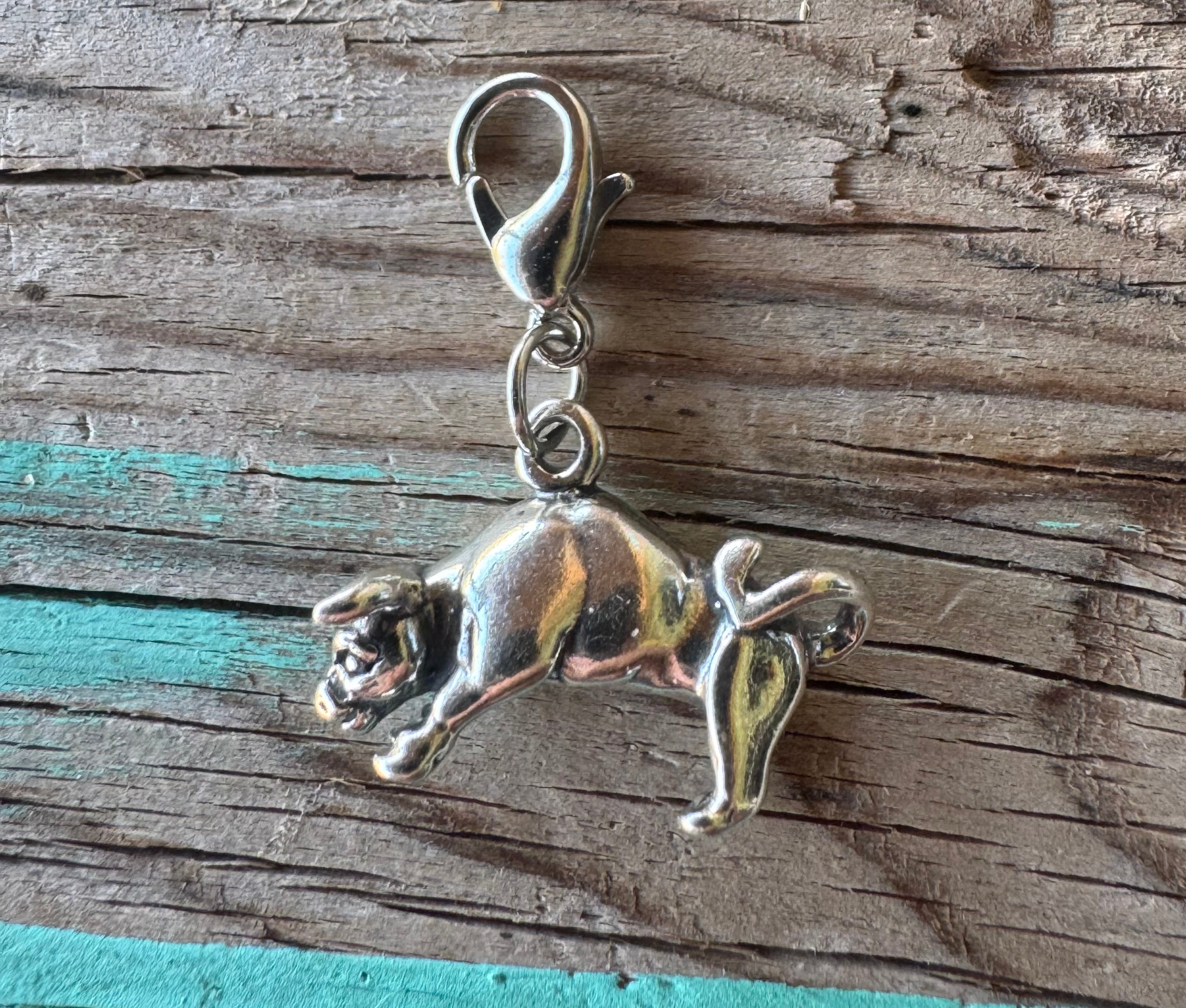 Handcrafted Sterling Silver Taurus/ Bull Charm