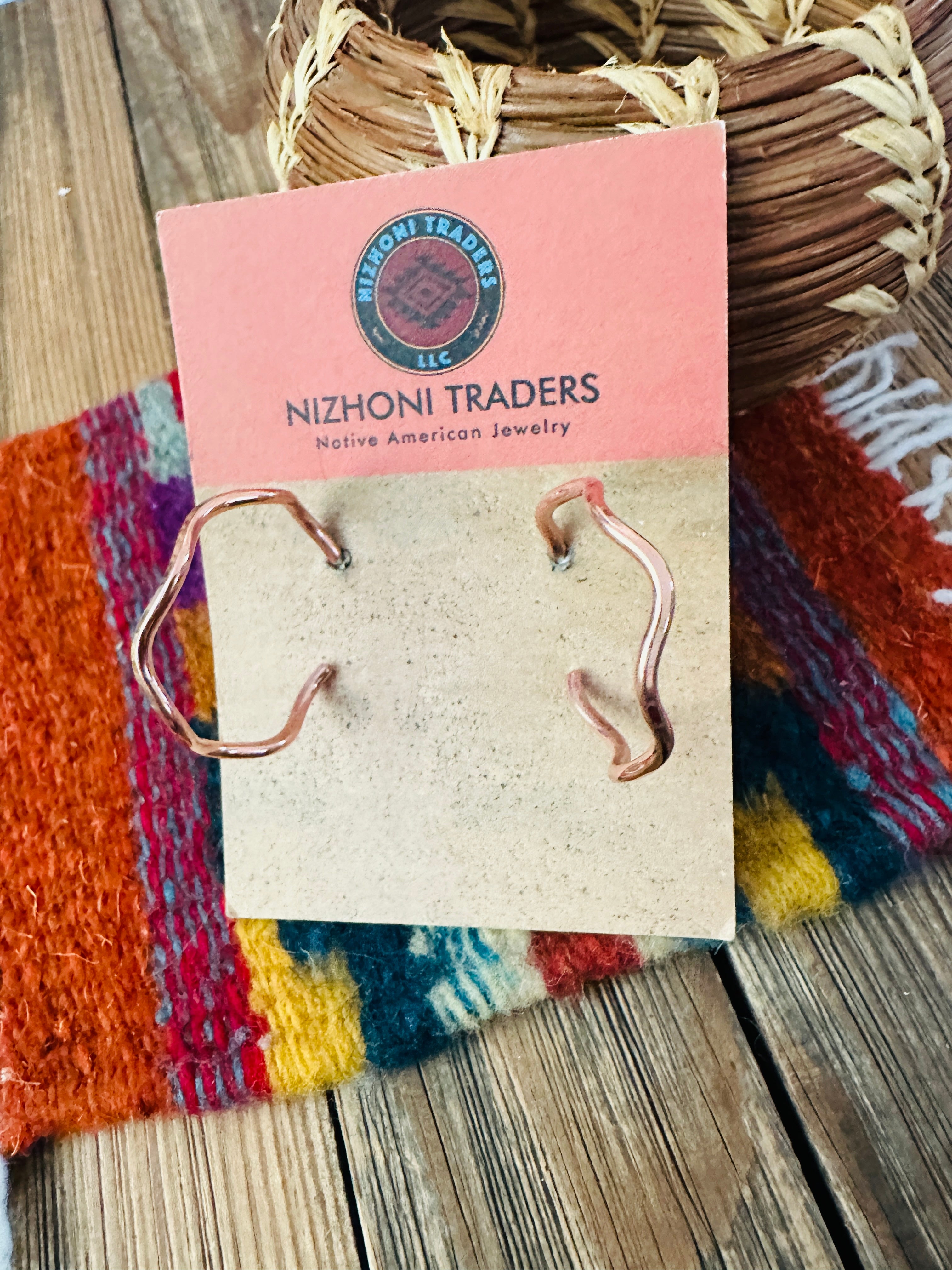 Handcrafted Copper Hoop Earrings