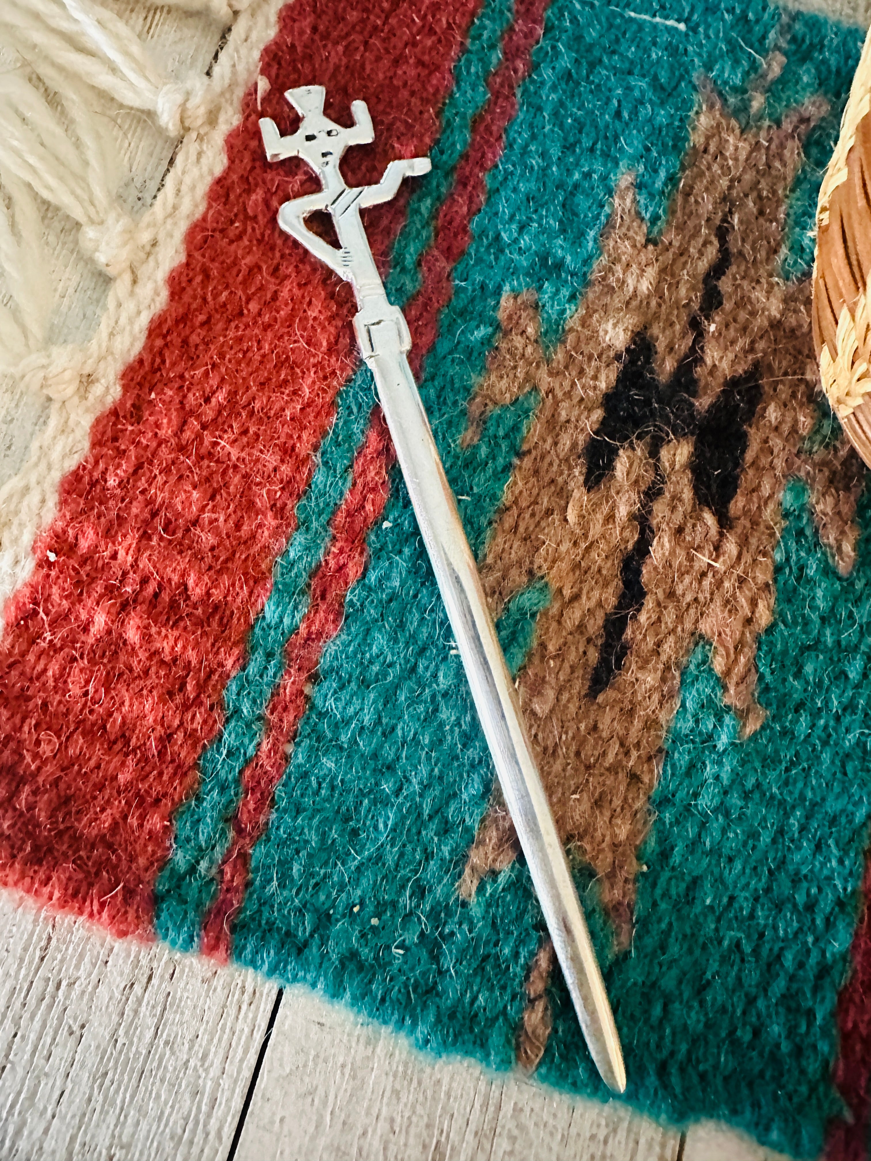 Handcrafted Sterling Silver Kachina Letter Opener