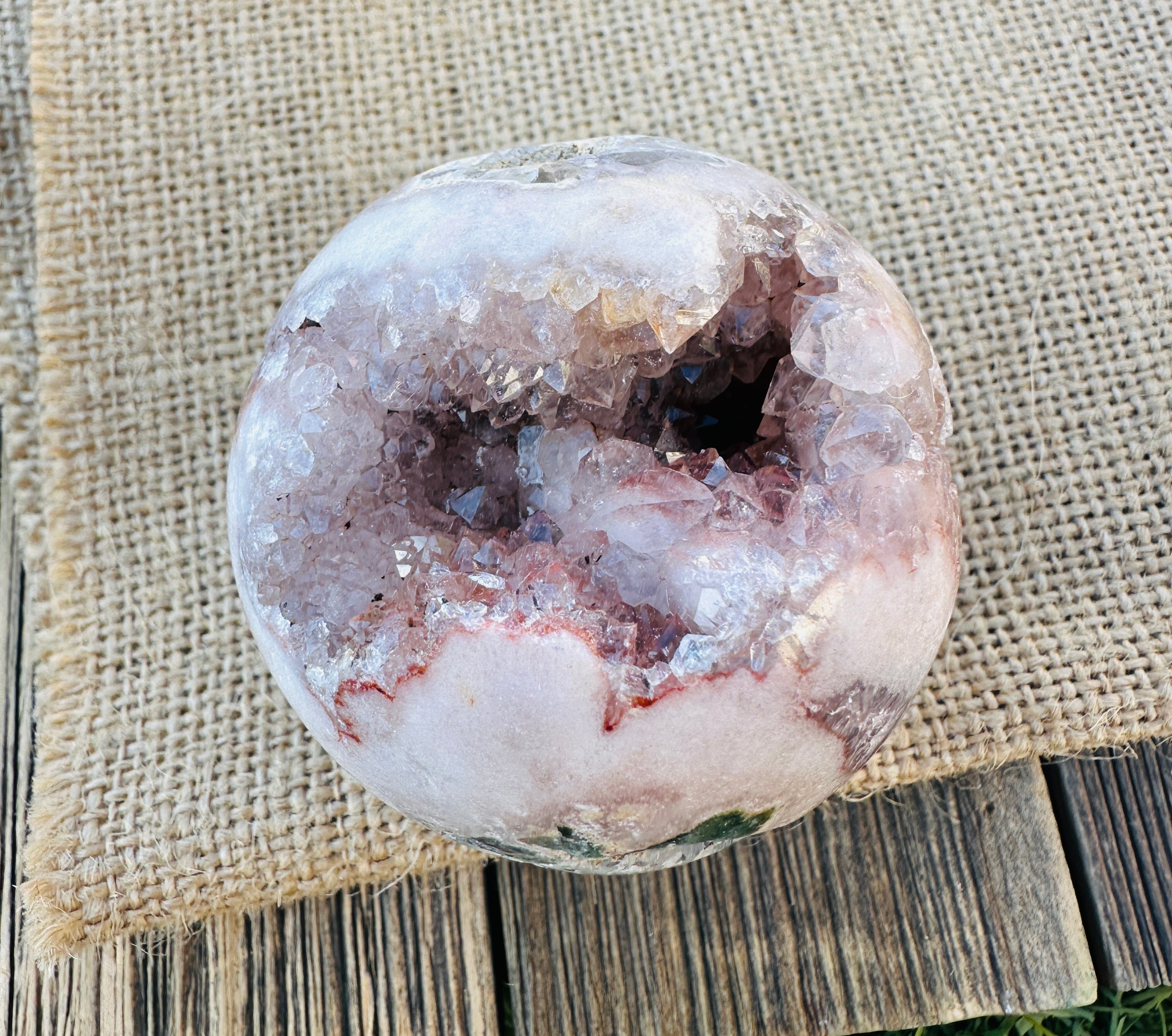 ✨ Nizhoni Crystals ✨ Pink Amethyst Geode Sphere