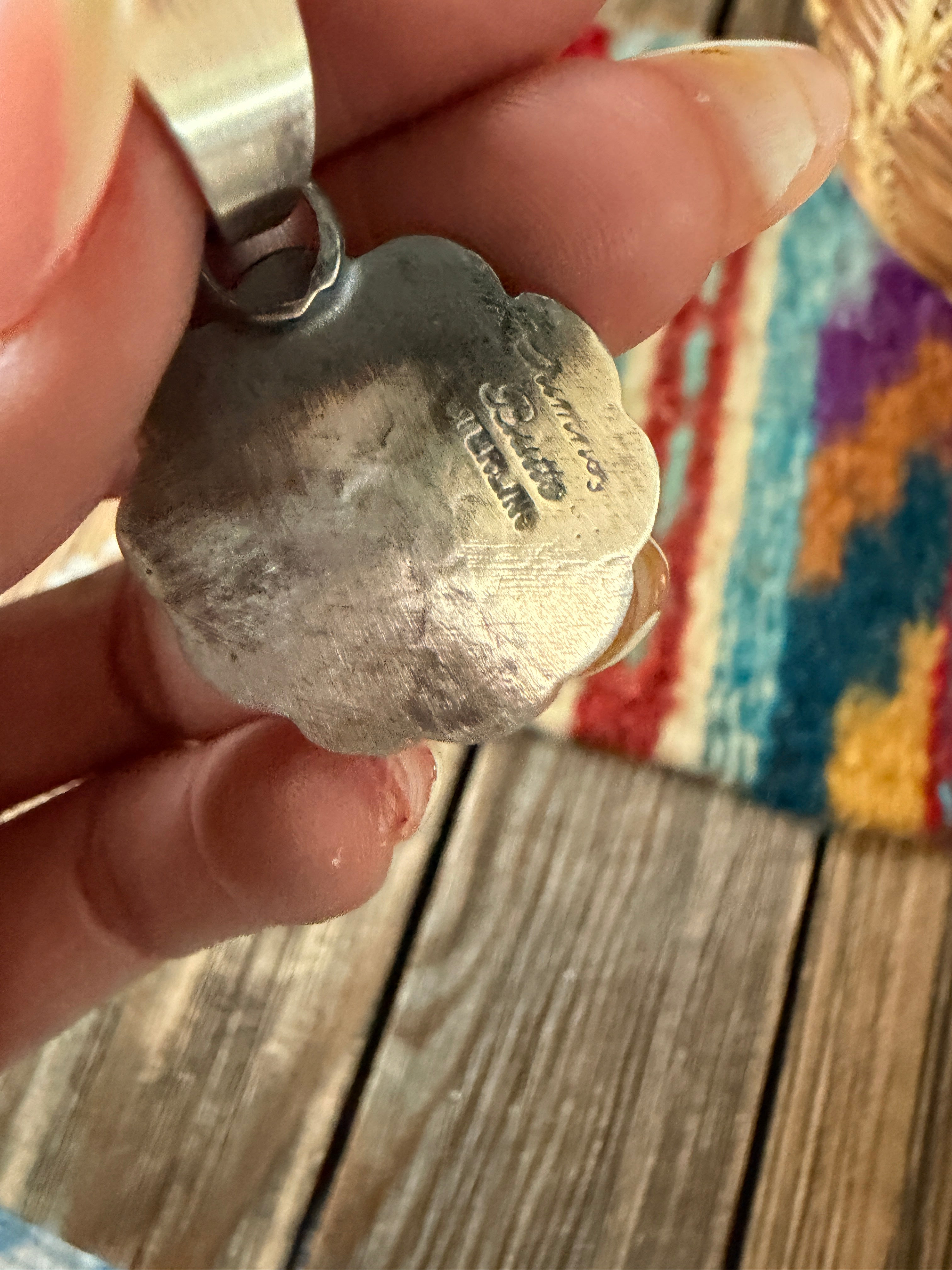 Handcrafted Sterling Silver Flower Pendant by Chimney Butte