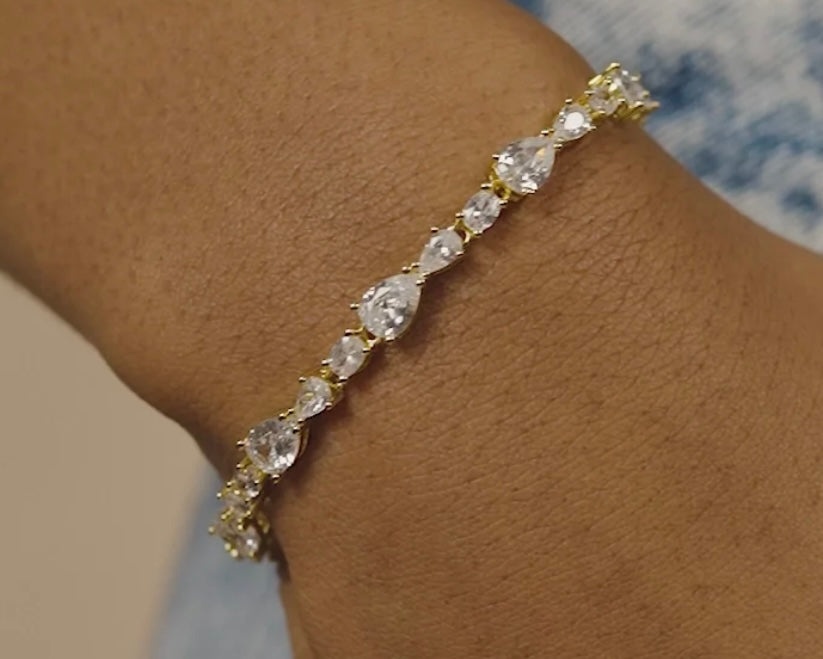 Sterling Silver Wyatt CZ Tennis Bracelet