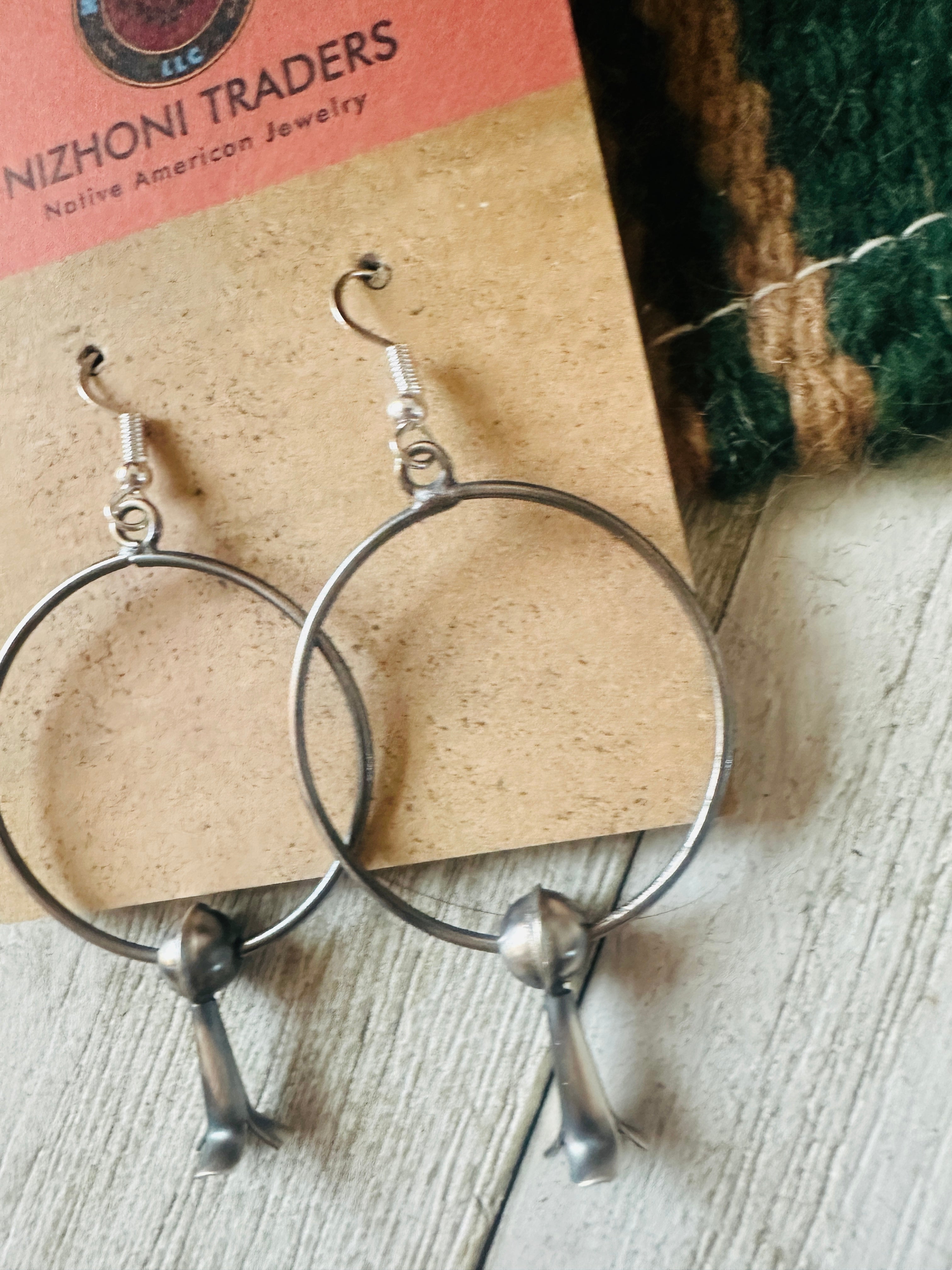 Handcrafted Sterling Silver Blossom Hoop Earrings