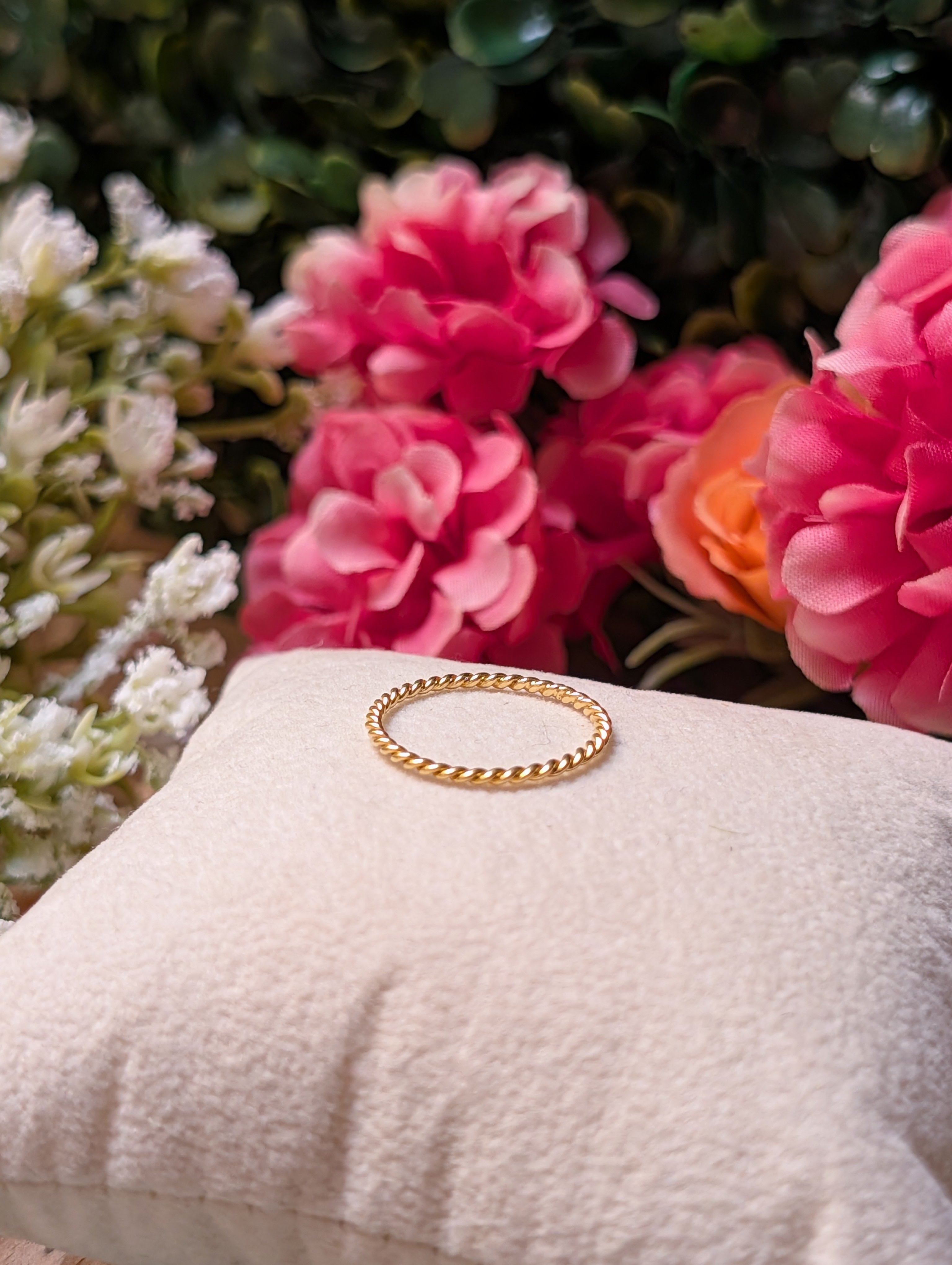 Stackable Gold Rope Ring