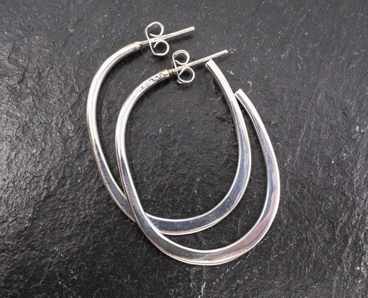 Flared Oval Hoops