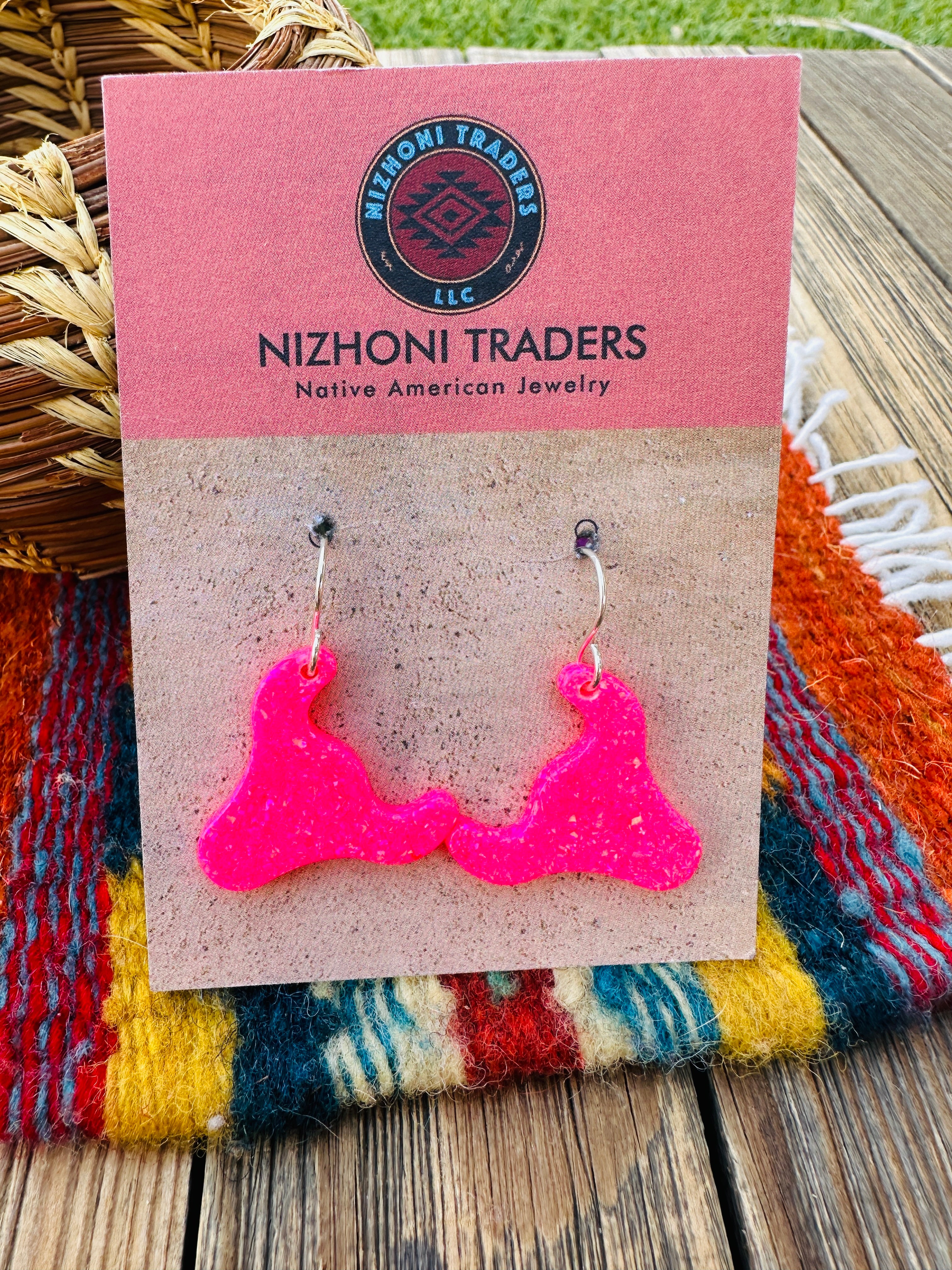 Handcrafted Sterling Silver & Opal Bullhead Dangle Earrings