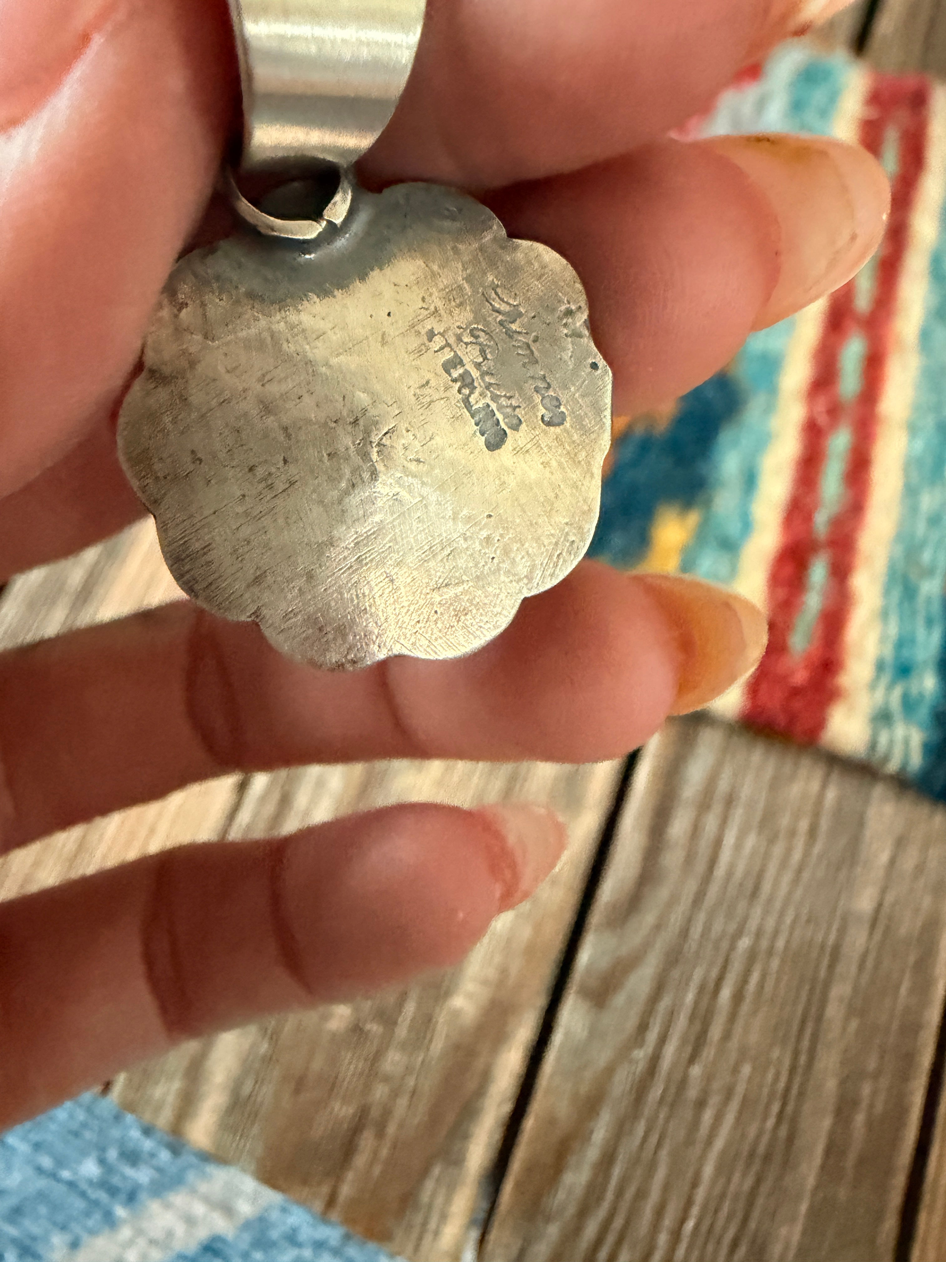 Handcrafted Sterling Silver Flower Pendant by Chimney Butte