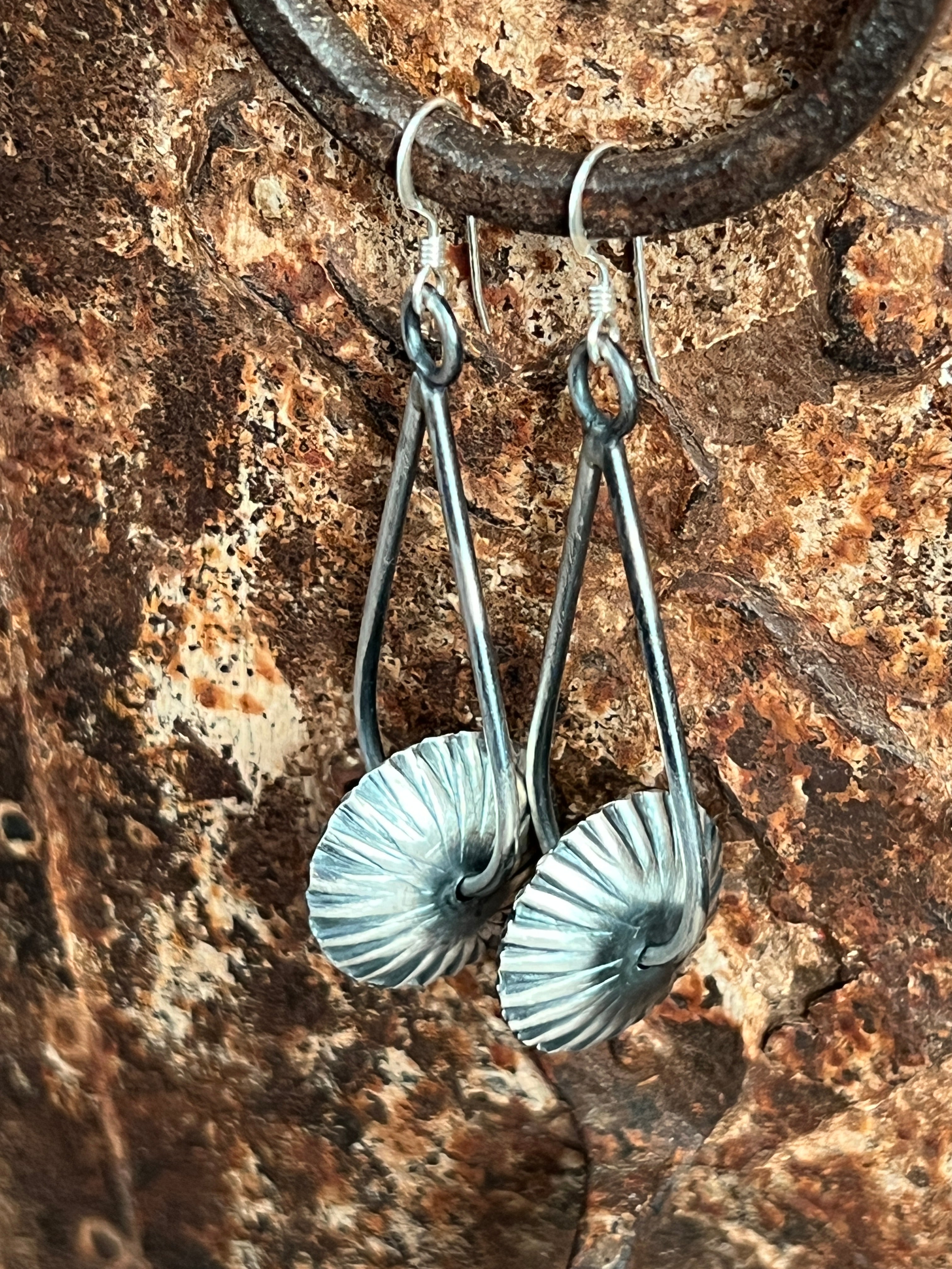 Handcrafted Sterling Silver Bead Drop Dangle Earrings by Preston Haley