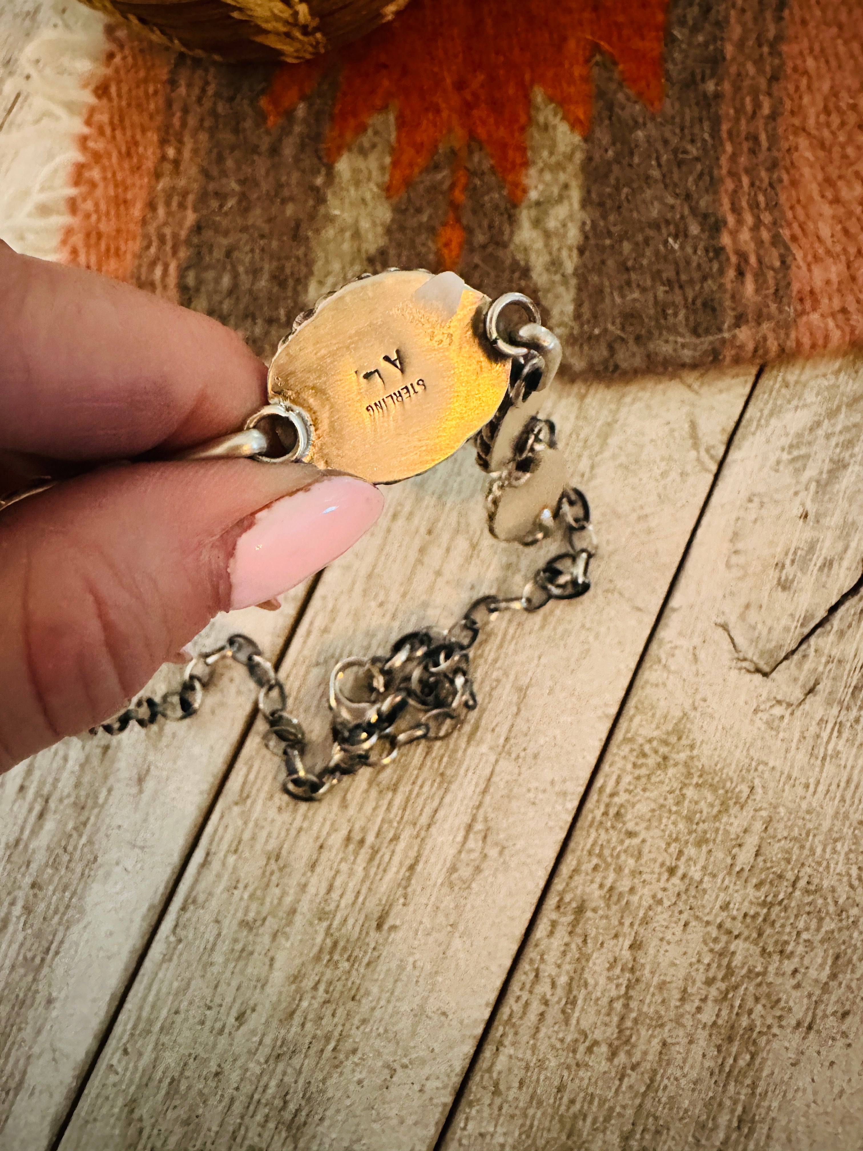 Handcrafted Sterling Silver & Turquoise Necklace