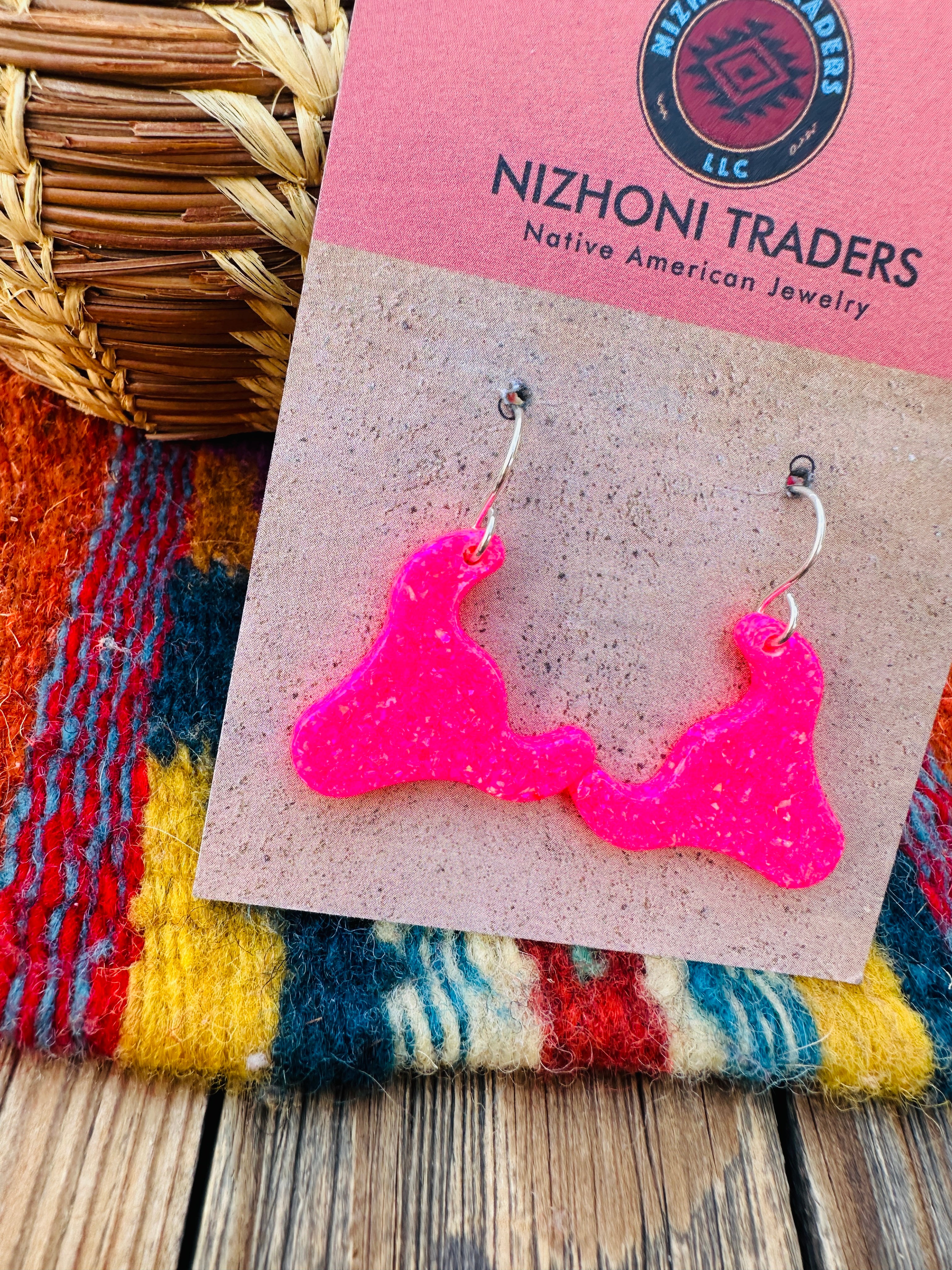 Handcrafted Sterling Silver & Opal Bullhead Dangle Earrings