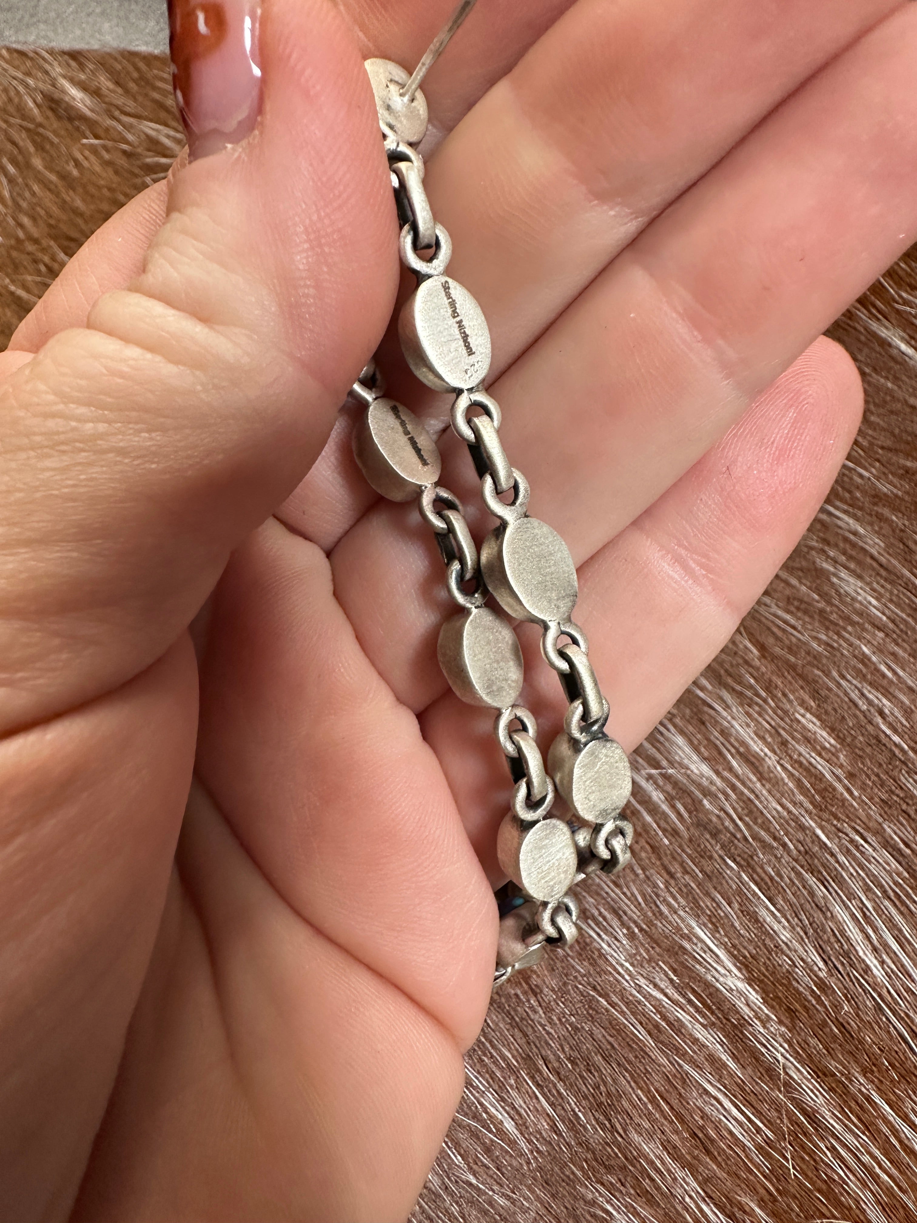 Handmade Purple Dream Mojave and Sterling Silver Handmade Dangles yes