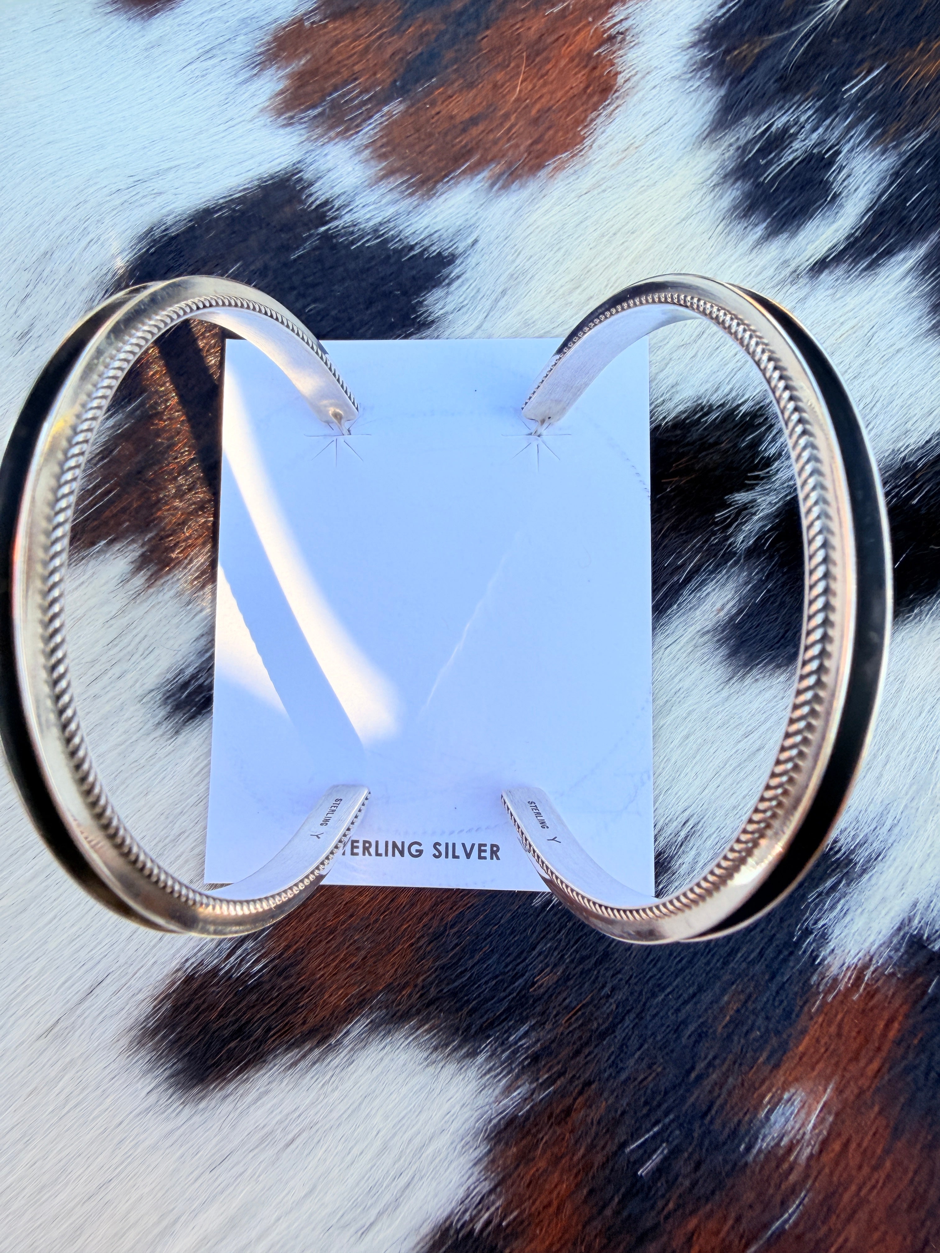 Handcrafted Sterling Silver Hoop Earrings