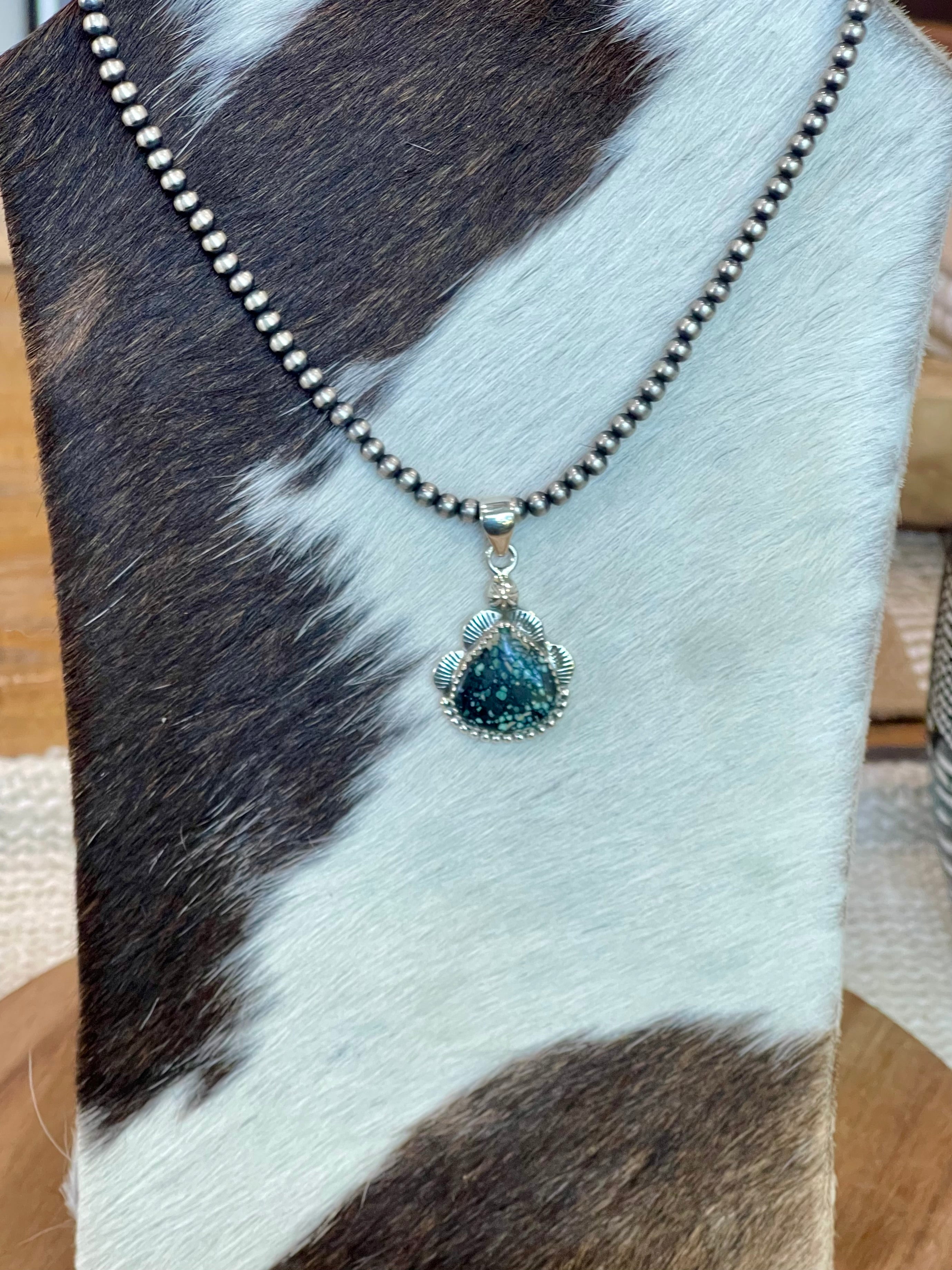 Handcrafted Sterling Silver & Variscite Pendant