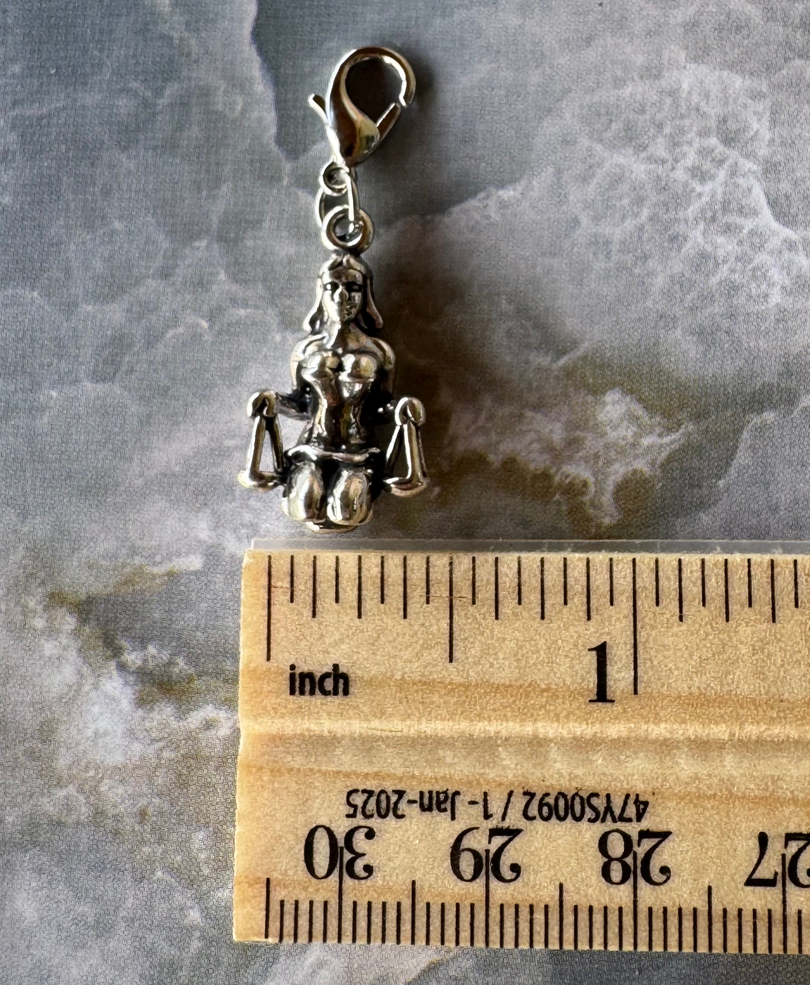Handcrafted Sterling Silver Libra Charm
